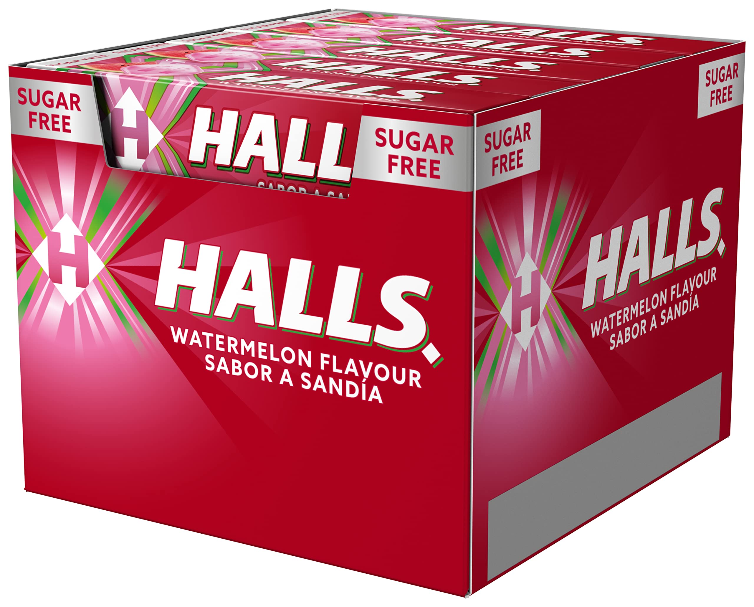 Halls Sandía Caramelo duro Caja 20 Sticks 32 g