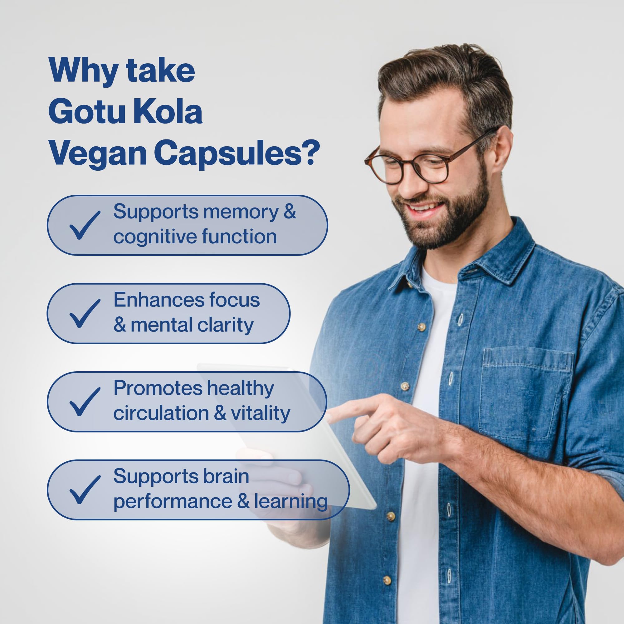 Hepatica Gotu Kola (Centella Asiatica) 5.000 mg Equivalente | Estratto 20:1 da 250 mg Standardizzato al 20% di Triterpeni | 90 Capsule Vegane | GMP & laboratorio indipendente