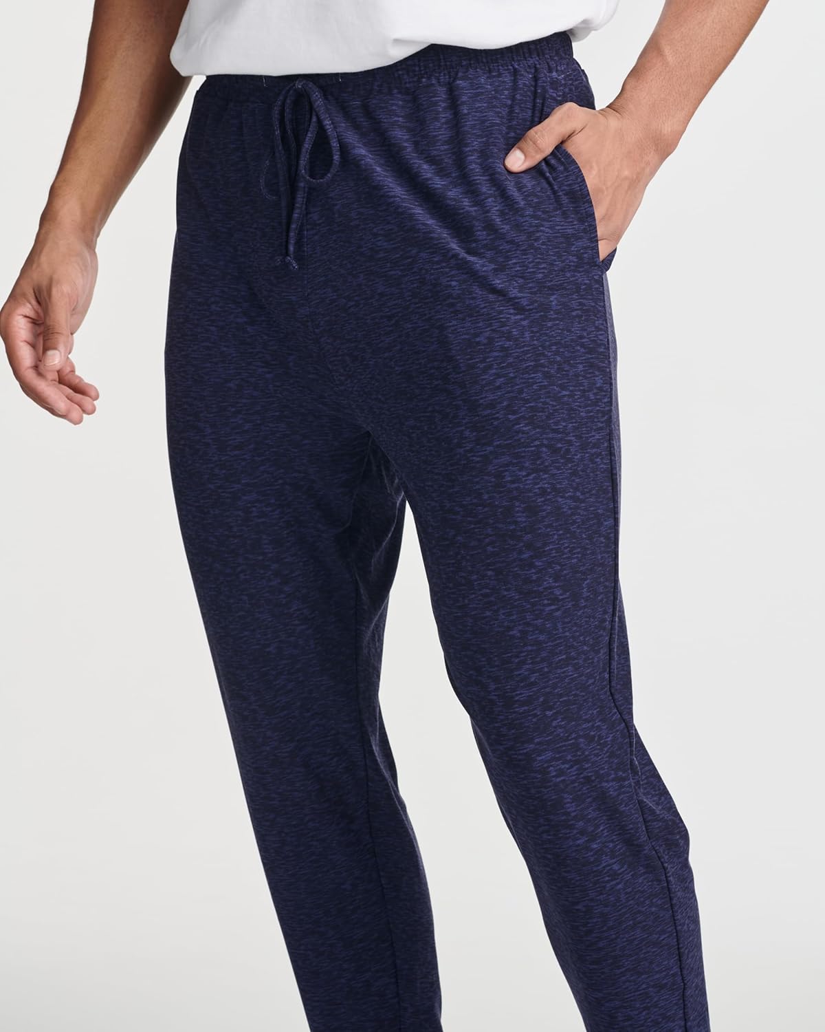 Real Essentials 3 Pack: Men's Soft Lounge Sleep Joggers - Pajama Pants Drawstring & Pockets (Available in Big & Tall) - Image 4