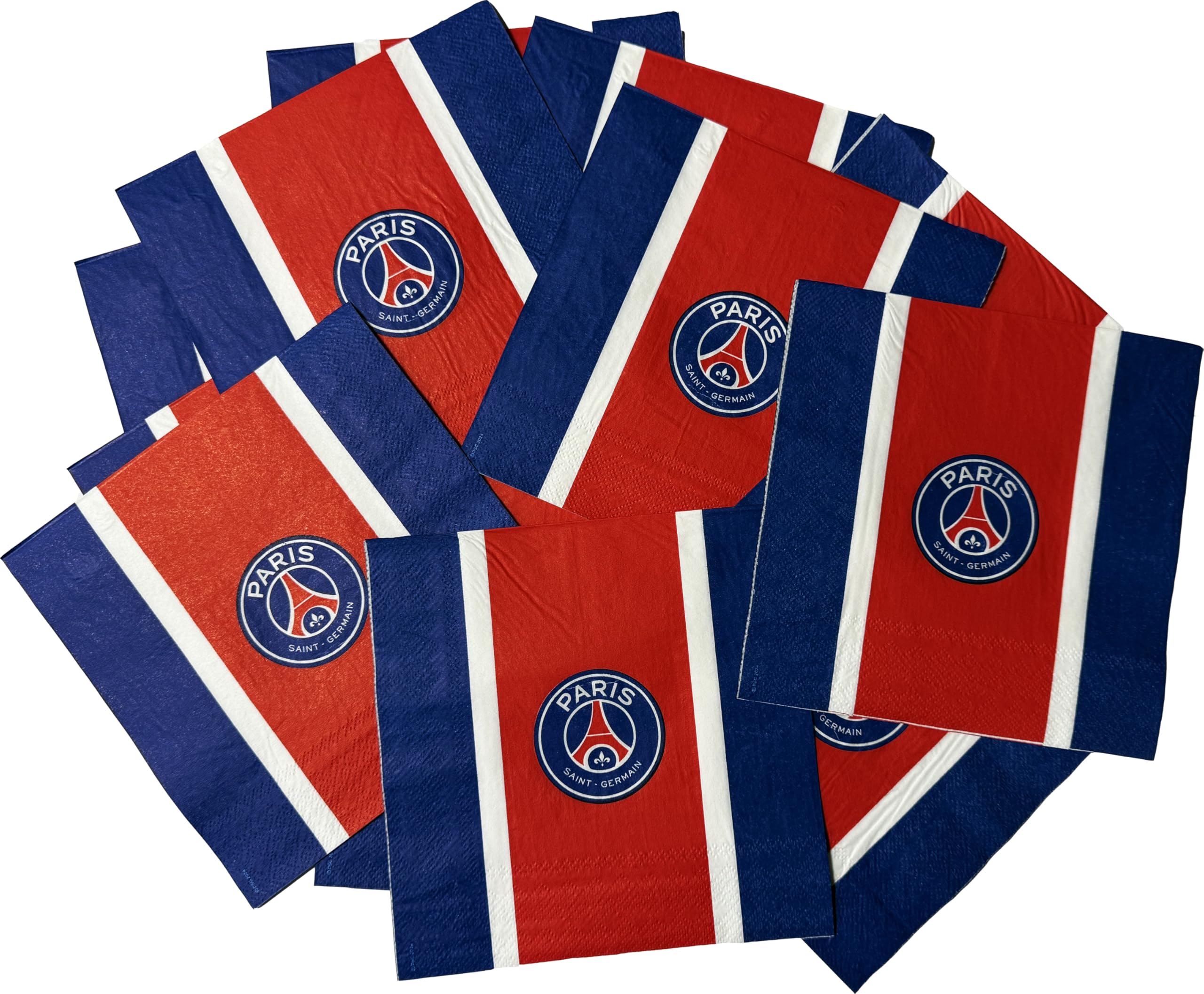 Paris Saint Germain Kit Festa PSG 39 pezzi piatti bicchieri tovaglioli tovaglia