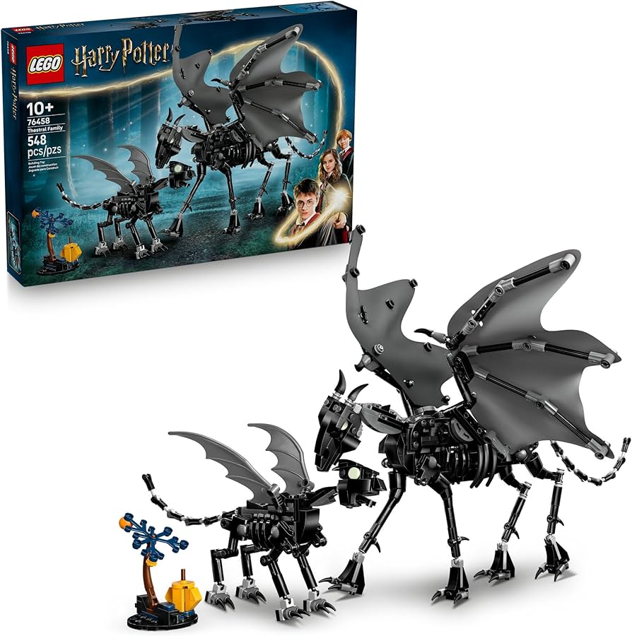 LEGO Harry Potter Thestral Family - Pretend Play Learning and Building Toy for Kids, Boys and Girls, Ages 10+ - Collectible Harry Potter Poseable Action Figures - Gift Idea for Birthdays - 76458