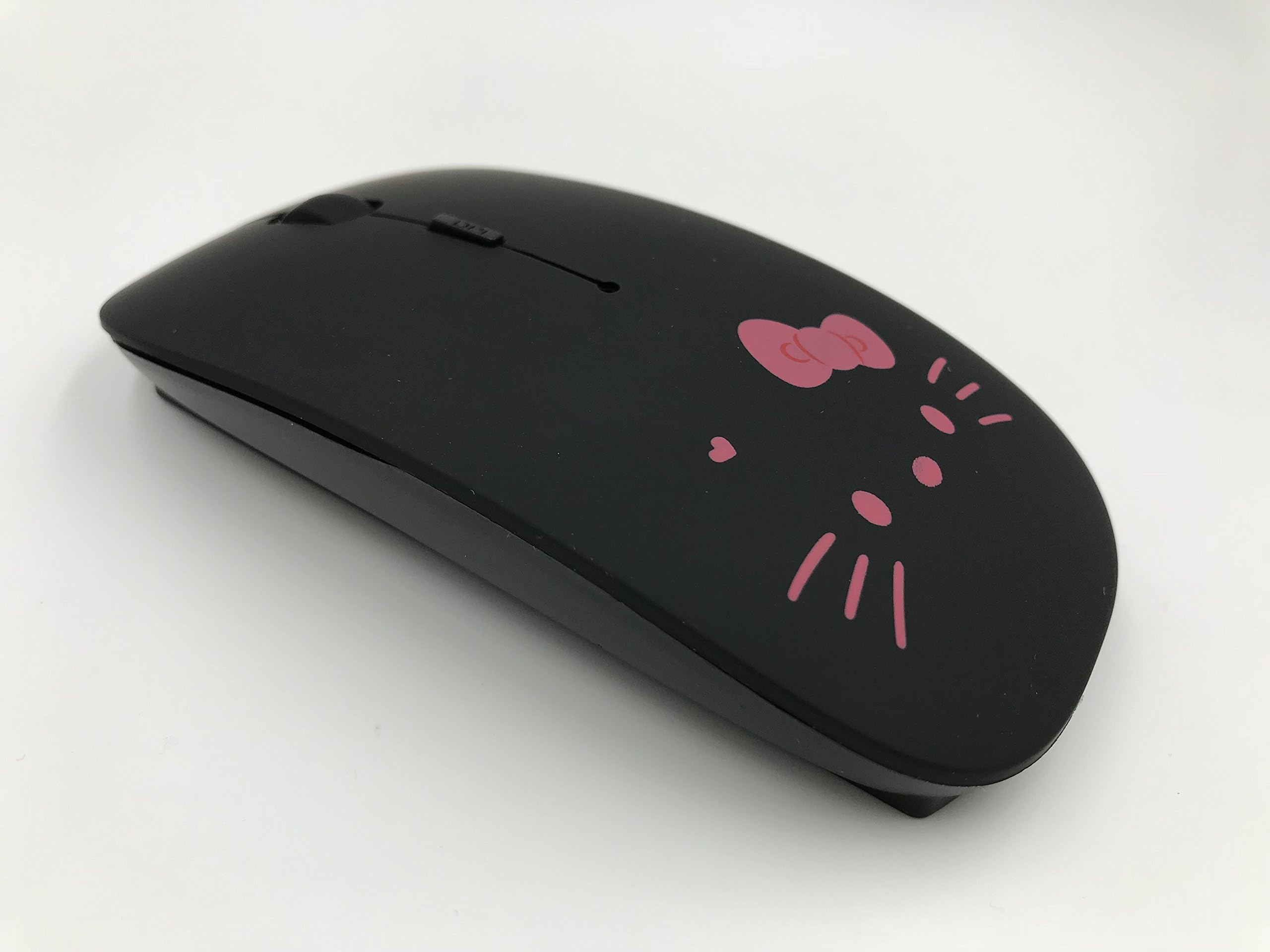 Cut3 Hello Kitty Wireless Optical Ultra Slim Silent Computer/Laptop/Gaming Nano Mouse (Blacky)