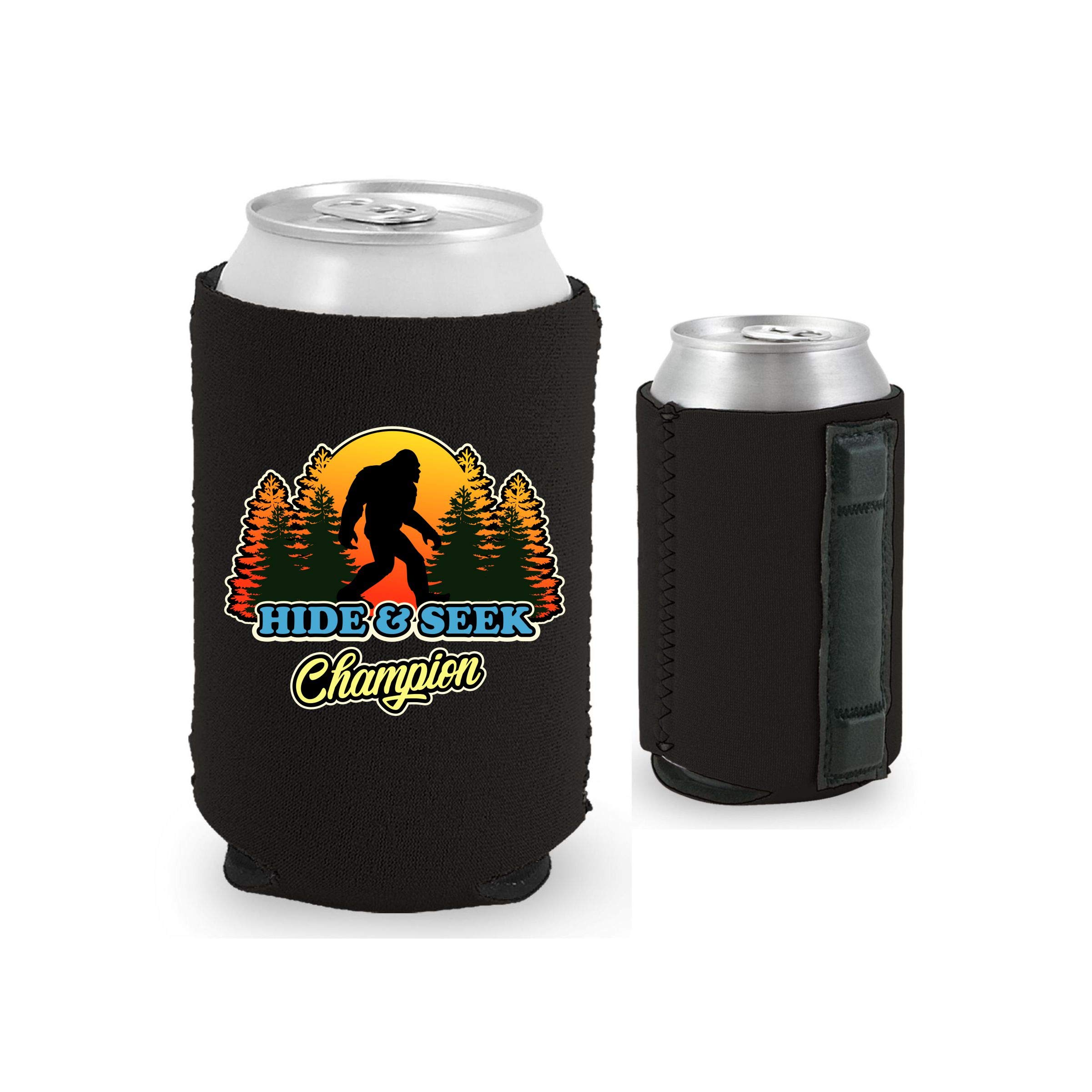 Hide & Seek Champion Magnetic Can Coolie (Black, 2 Pack)
