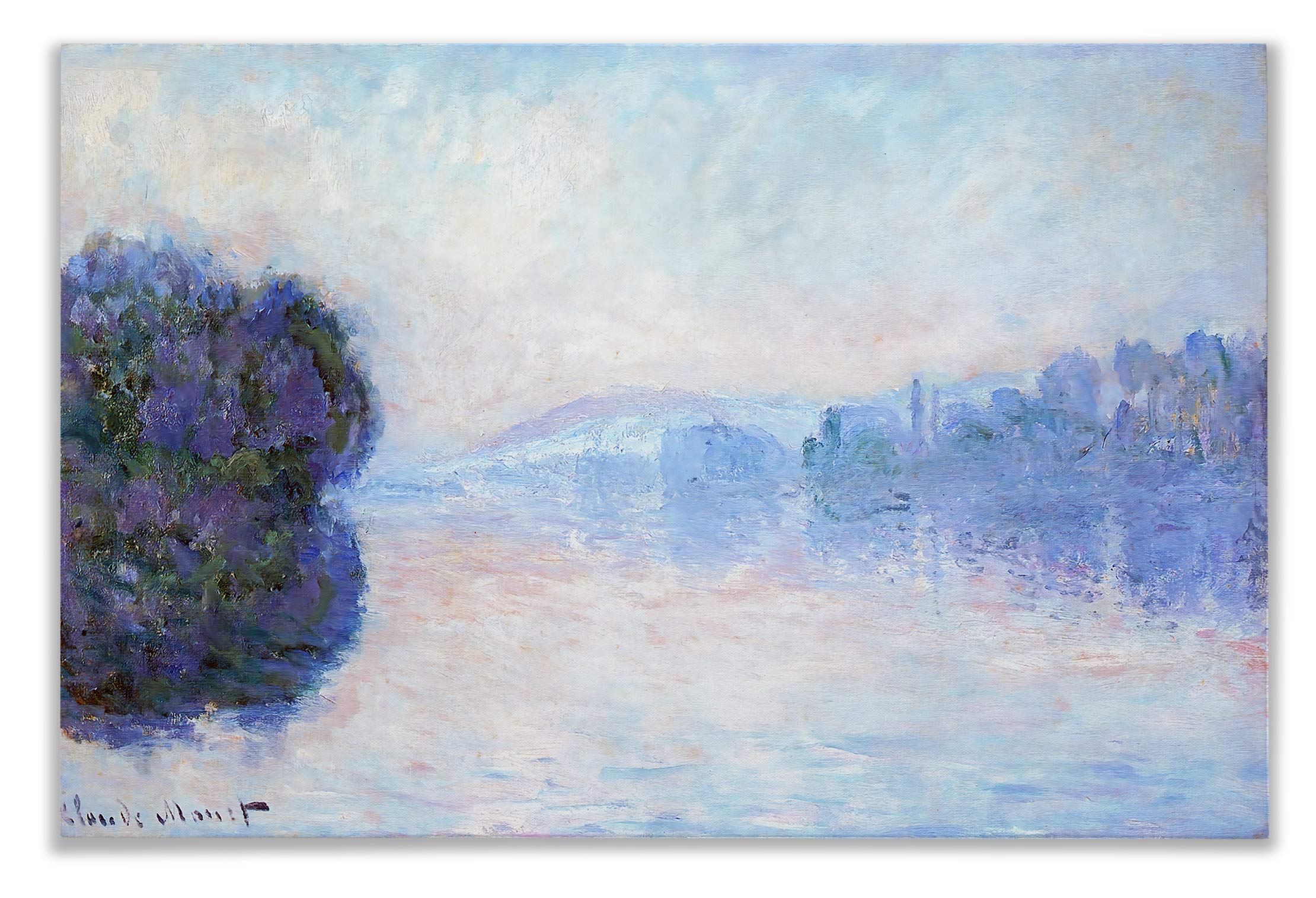 Amazon.com: Monet Wall Art Collection Canvas Seine Near Vernon