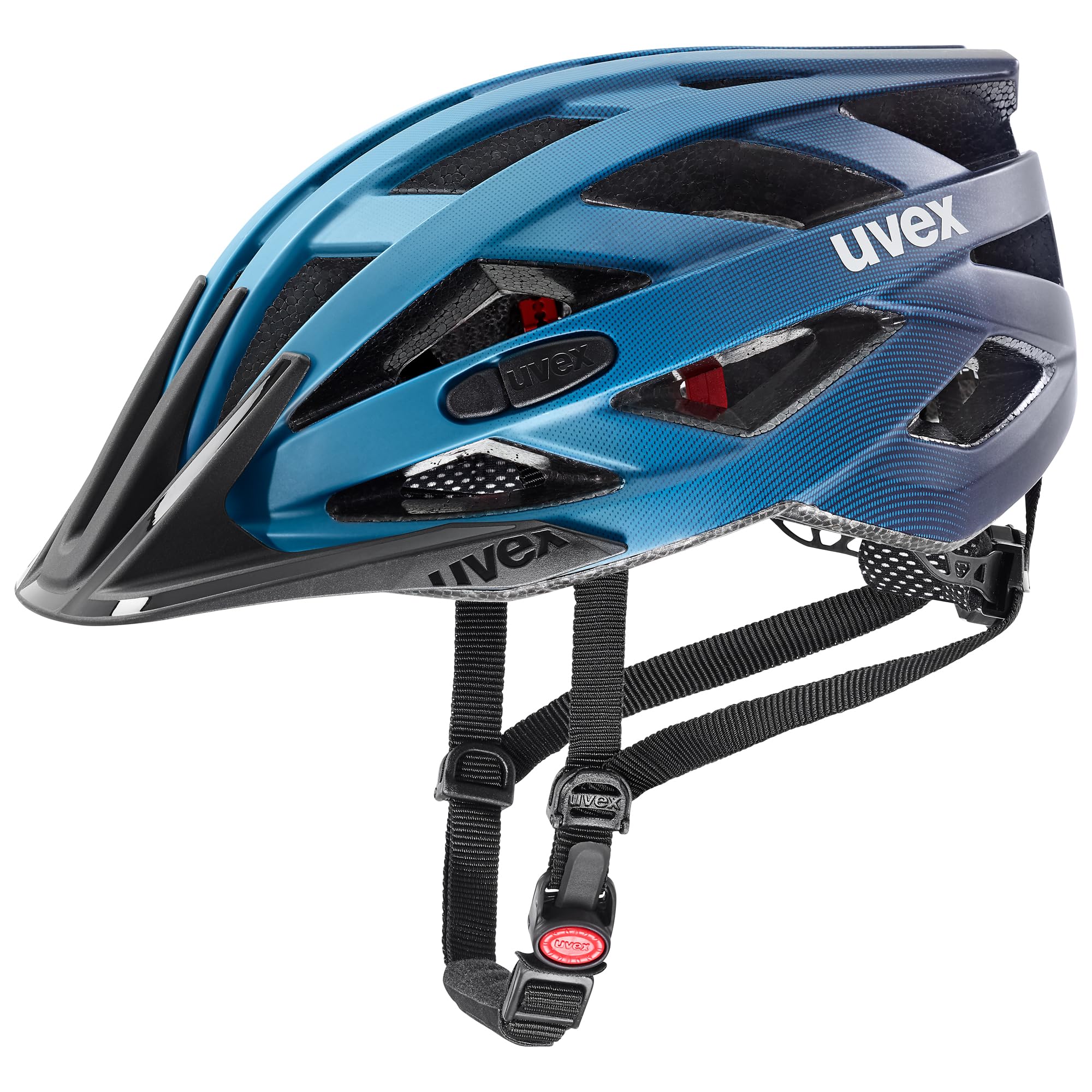 uvex i-vo cc - lightweight all-round helmet for women and men - individually adjustable fit - expandable with LED light - deep space matt - 52-57 cm