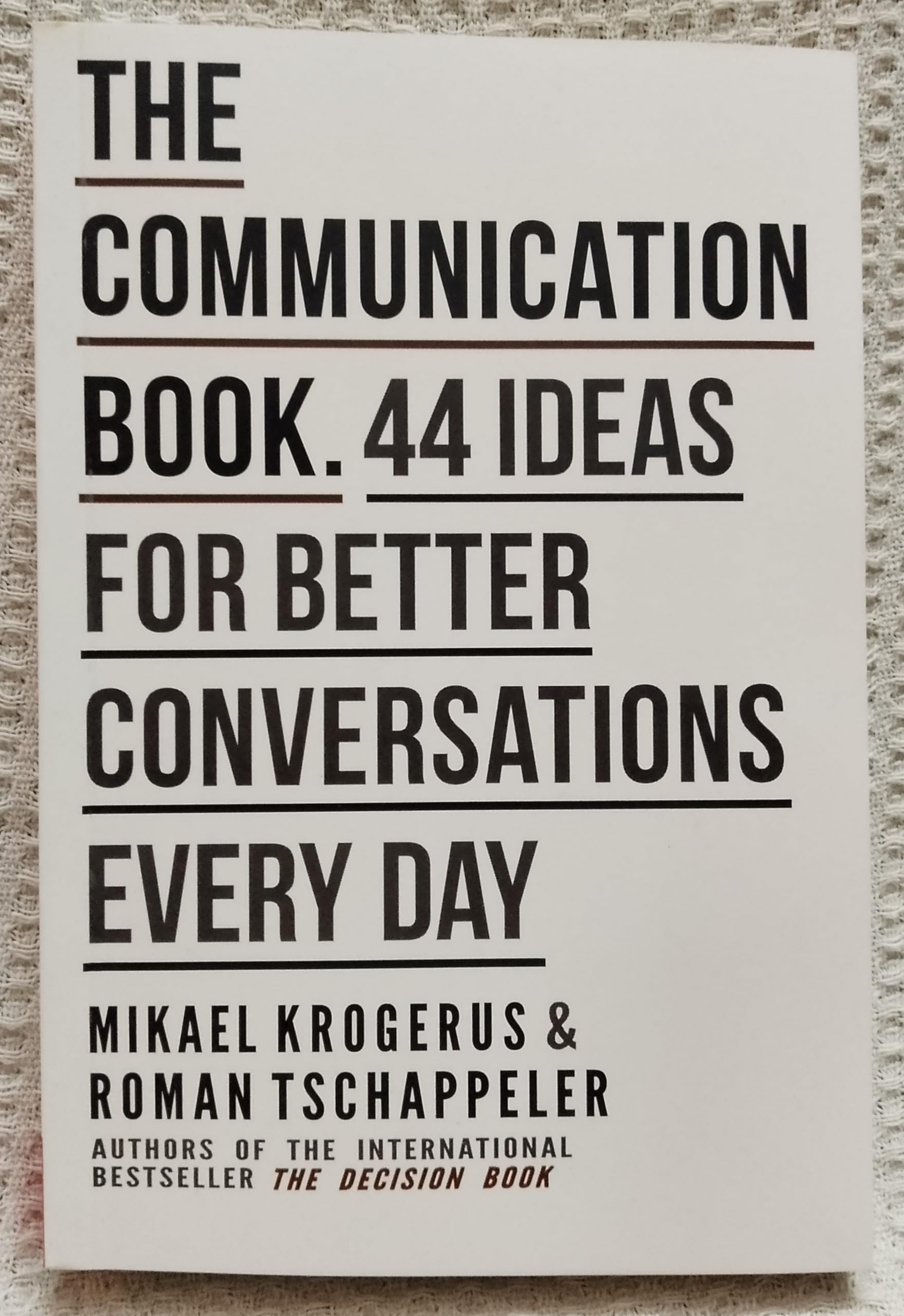 A Book for Reading #Communication & Ideas for Good #conversations