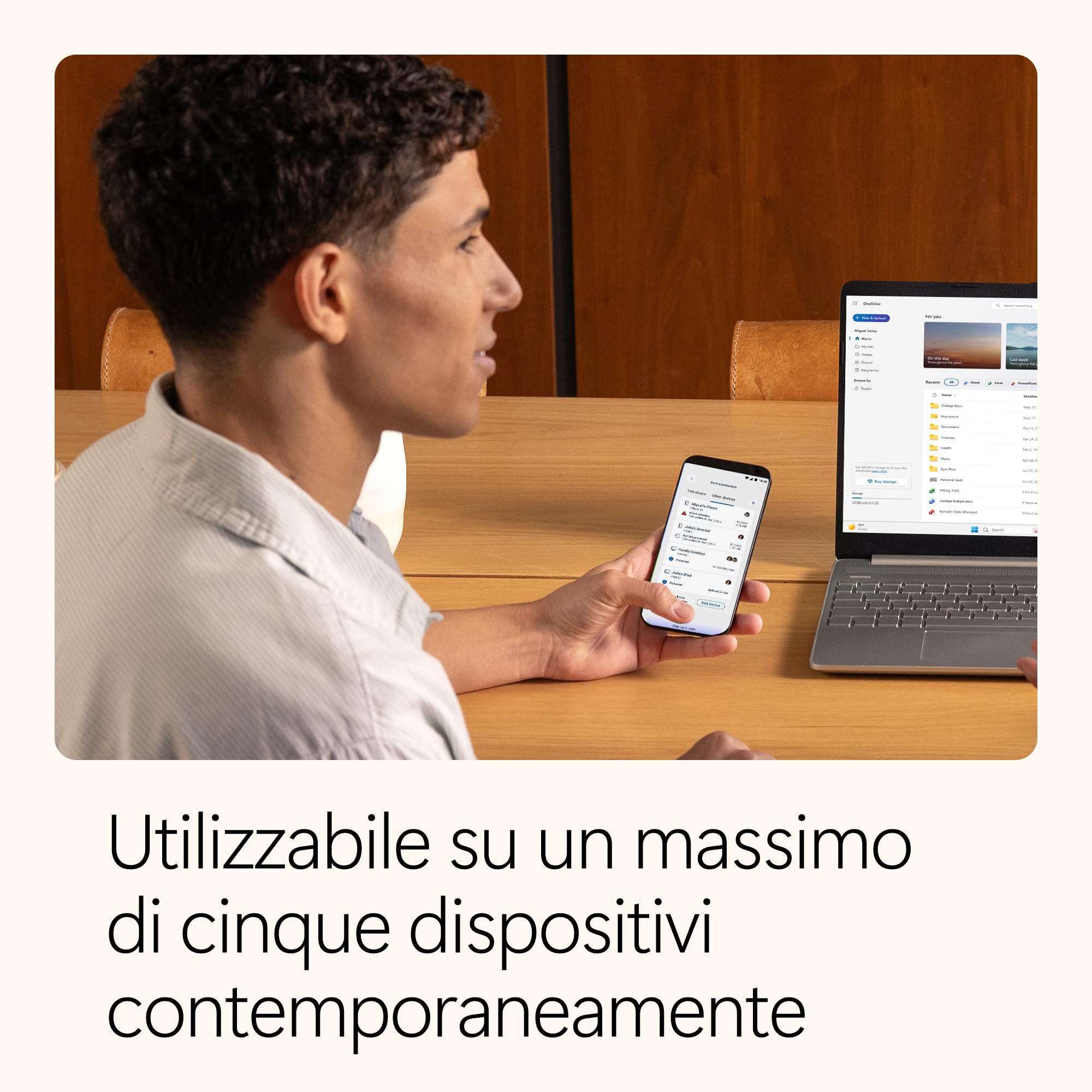 Microsoft 365 Personal | 12 mesi | 1 persona | App Office con AI | 1TB di Spazio di archiviazione OneDrive | Codice d'attivazione via email