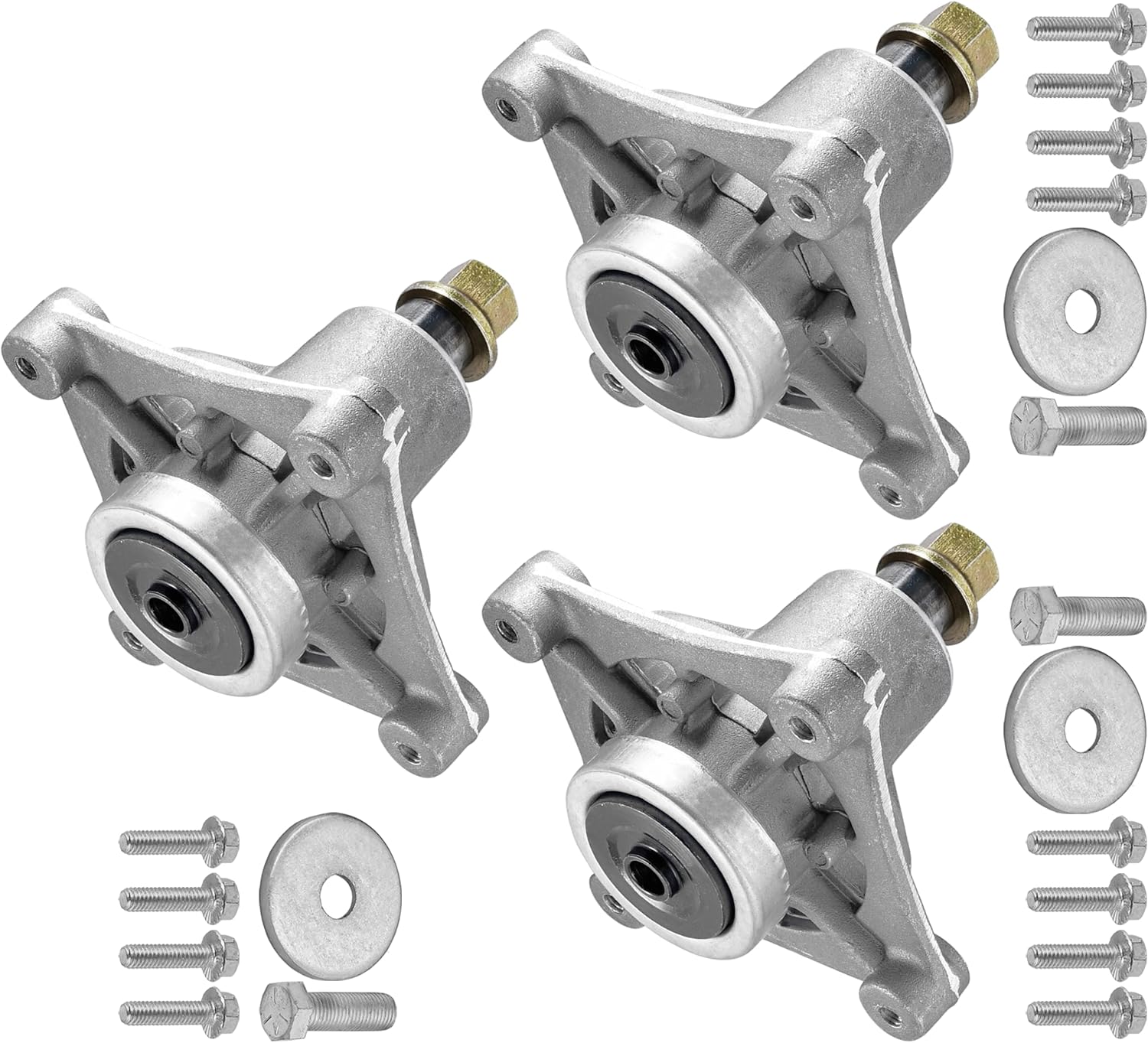 Caltric 604214 604214P 36" 42" 52" Deck Spindle Compatible with Hustler Raptor/Qty 3