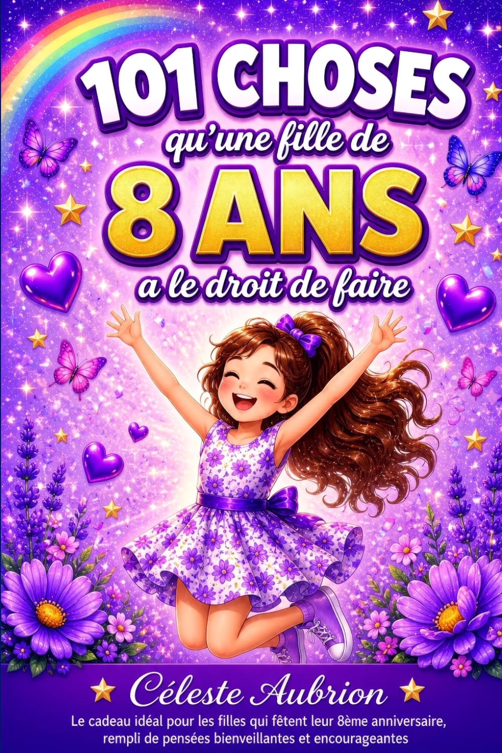 101 choses qu'une fille de 8 ans a le droit de faire: Le cadeau idéal pour les filles qui fêtent leur 8ème anniversaire – rempli de pensées bienveillantes et encourageantes (LIVRES FILLES 101 CHOSES)