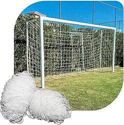Par de Rede para Trave de Gol Society Suiço 6mts Fio 2 Caixote Nylon