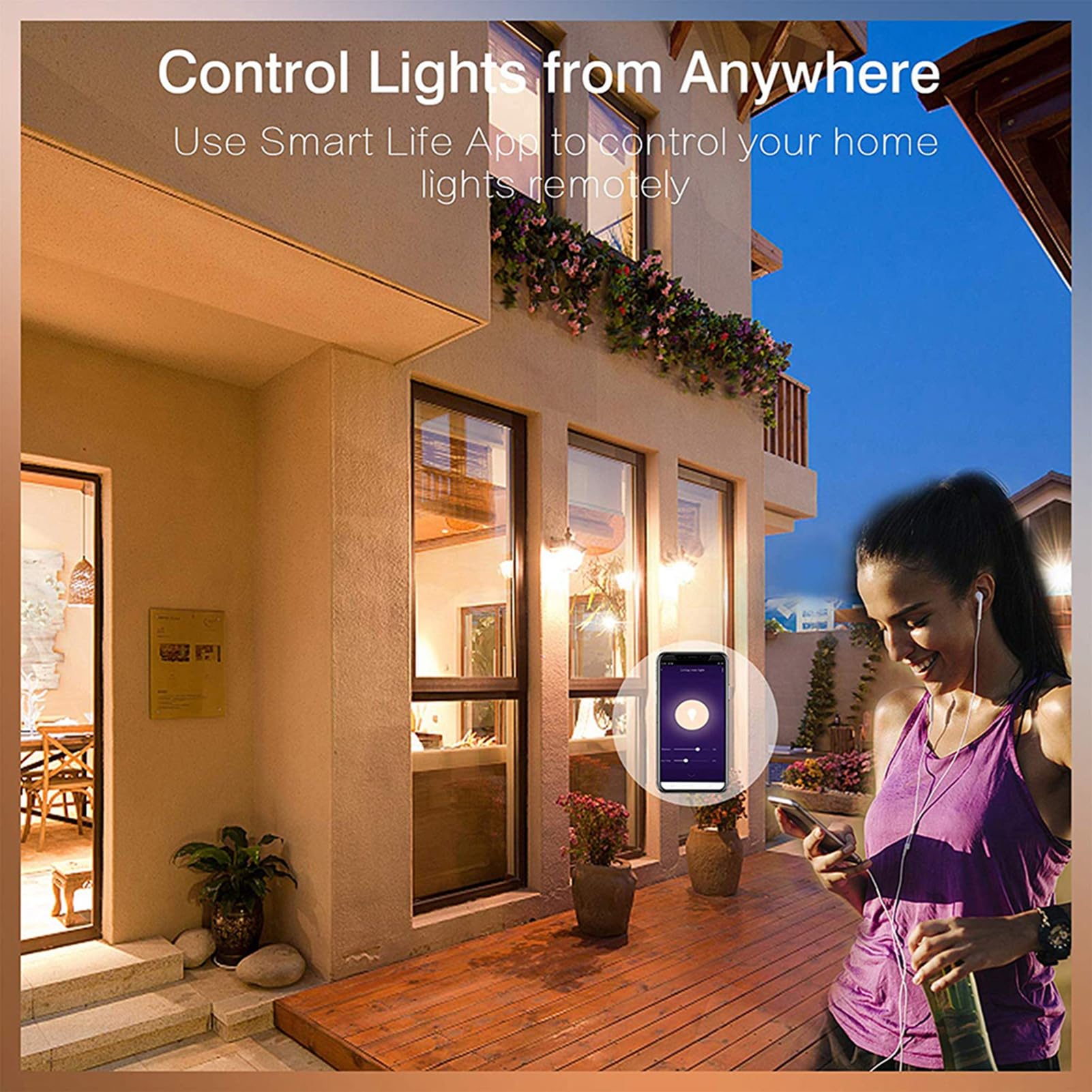 WiFi Bombilla inteligente RGB+W+C Bombilla LED 5W GU10 Luz regulable Aplicación de teléfono Control remoto Compatible con Alexa Home Tmall Elf para control de voz (5)