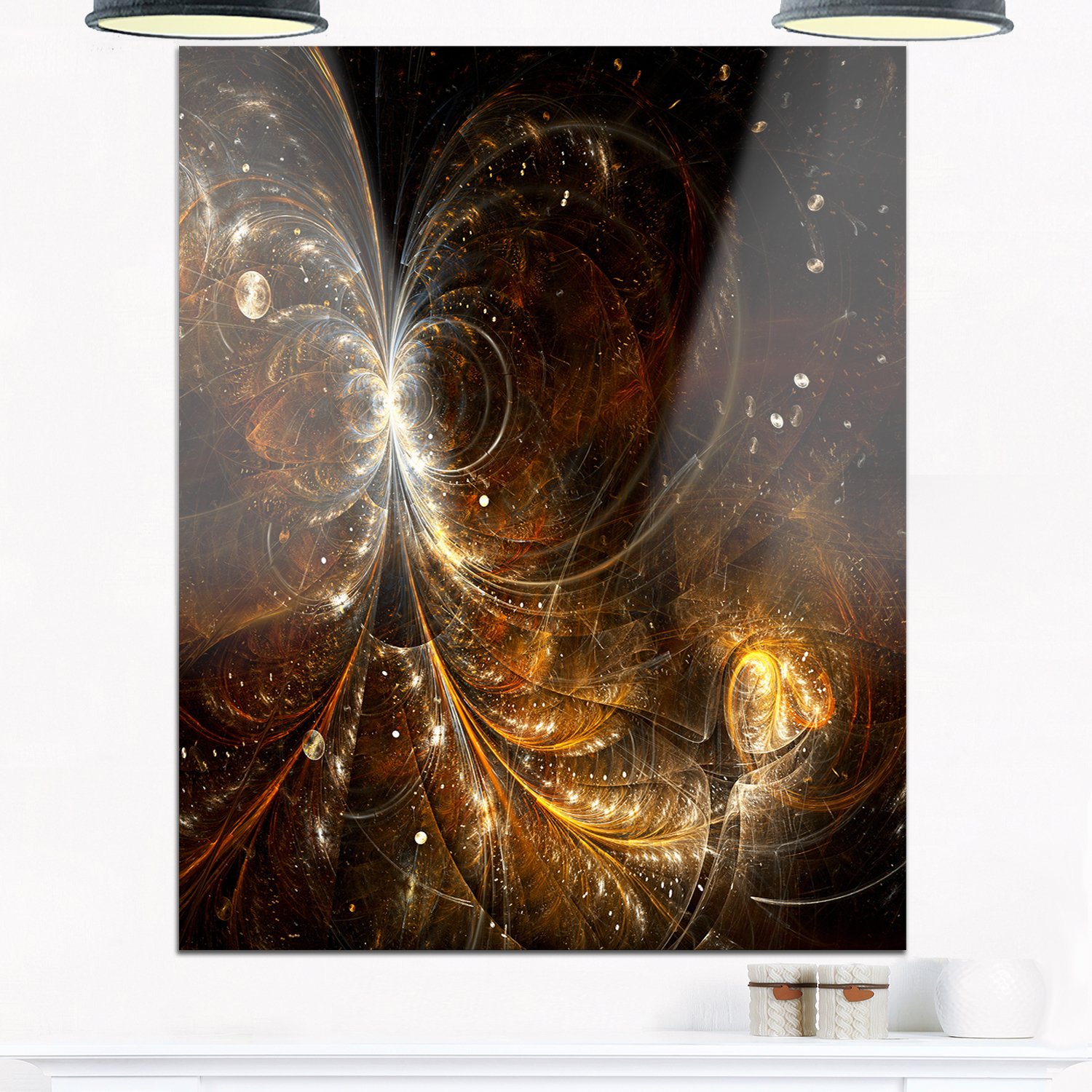 Amazon.co.jp: Designart MT11859-12-20 ゴールデンイエローデジタル