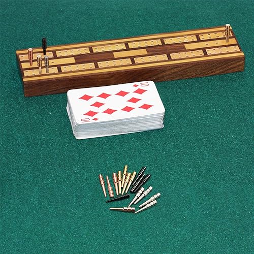 Miniatura 6 de 32 piezas de clavijas de metal para cuna de 1/8 agujeros con un diseño cónico para juego de mesa tradicional Cribbage, 4 colores