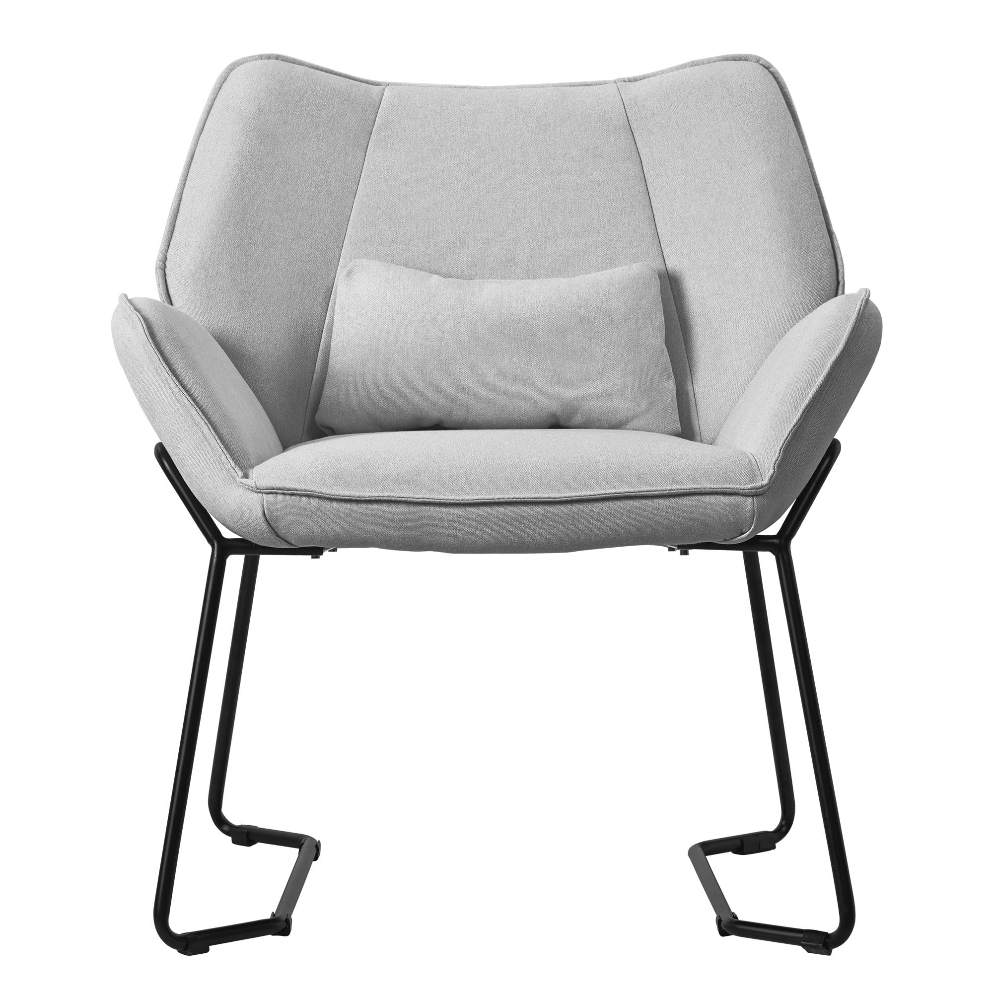 Fauteuil De Relaxation Anthracite Avec Accoudoirs - Rembourrage Coton PP, Structure Acier, Poche Latérale, Jusqu'à 120 Kg - 7