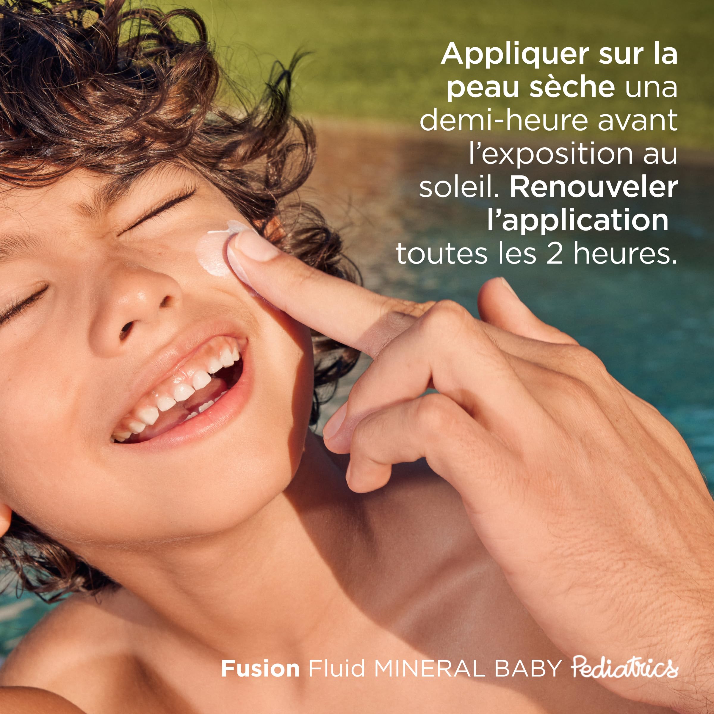 ISDIN Pediatrics Fusion Fluid Mineral Baby SPF 50 (50ml) | Crème Solaire Fluide aux Filtres Minéraux Spécialement Formulé pour la Peau Fragile des Bébés