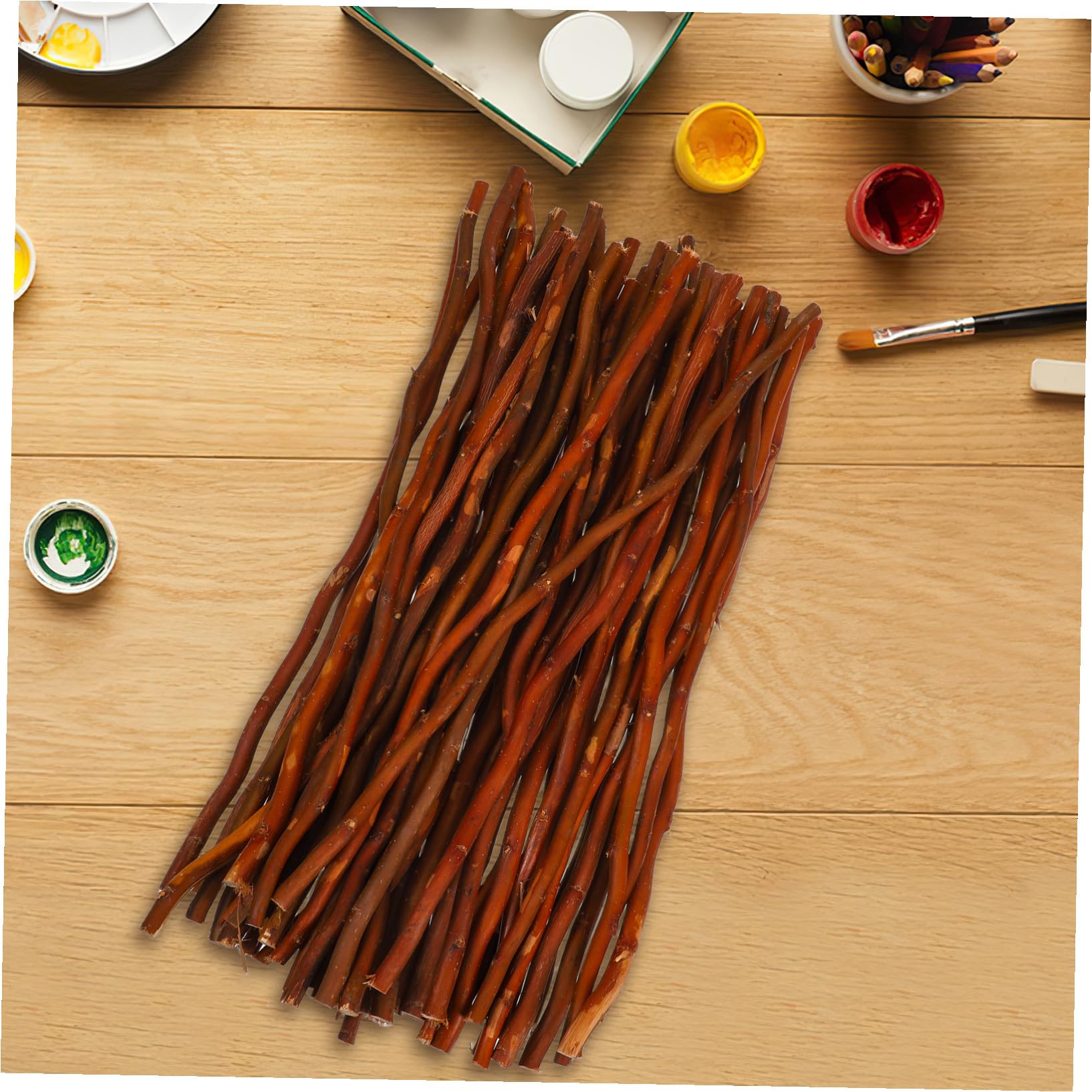 Cabilock Palitos de Madera Natural para Manualidades y Decoración Rústica, 50 Piezas de Ramas Secas Marrones para Relleno de Jarrones y Paisajismo Creativo Varios estilos