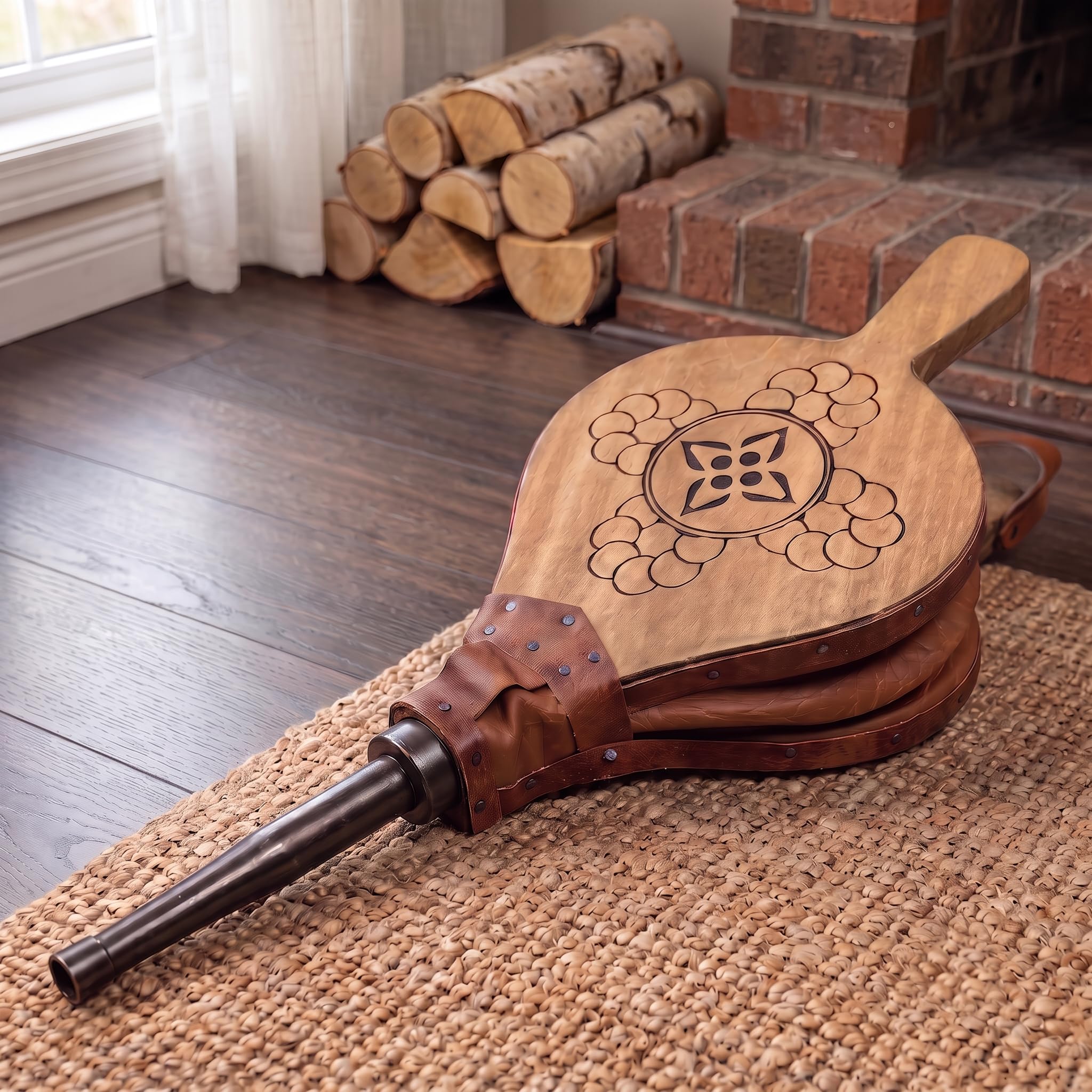 Fuelle Badana para Chimenea y Barbacoa - Madera Natural - 51 cm