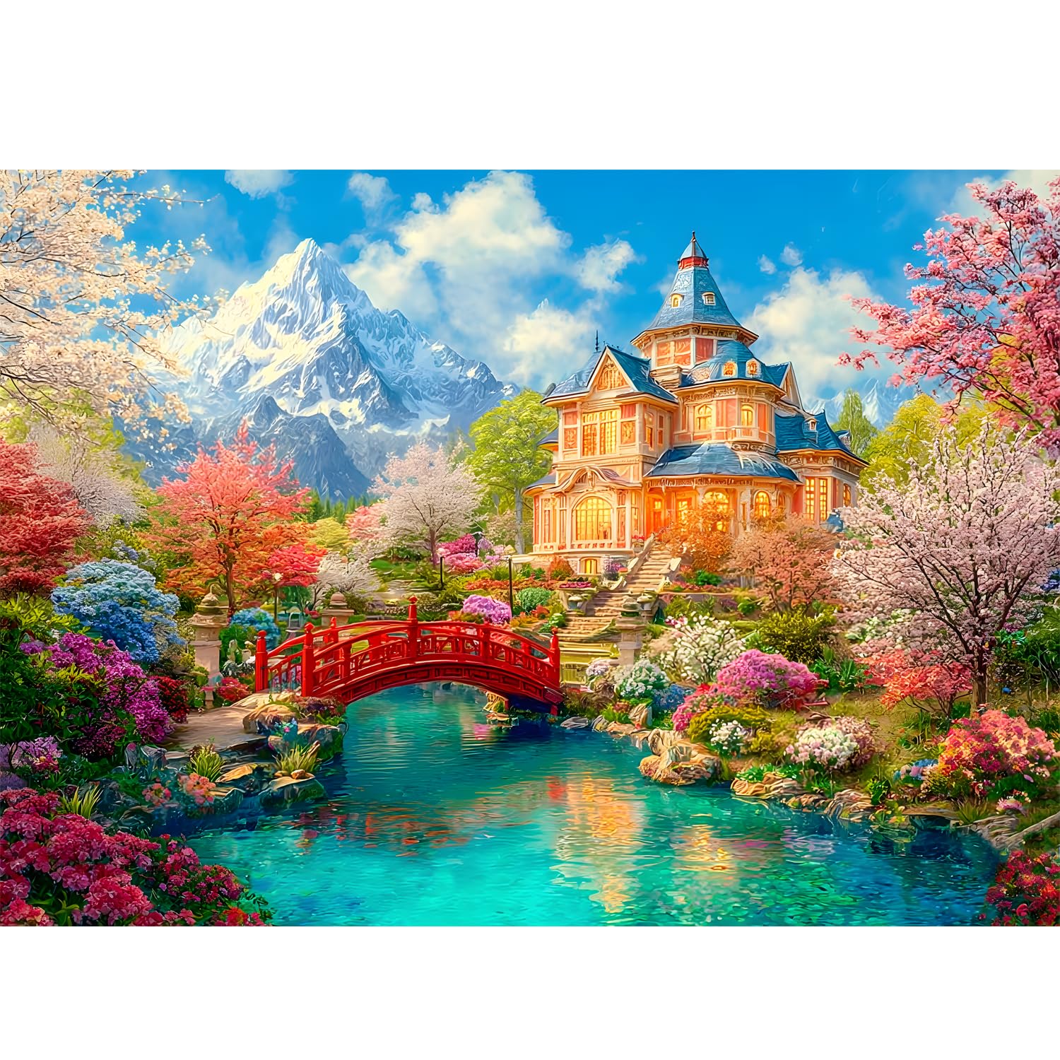 Luneko Jigsaw Puzzles for Adults 1000 Pieces Challenge 28 x 20 inch