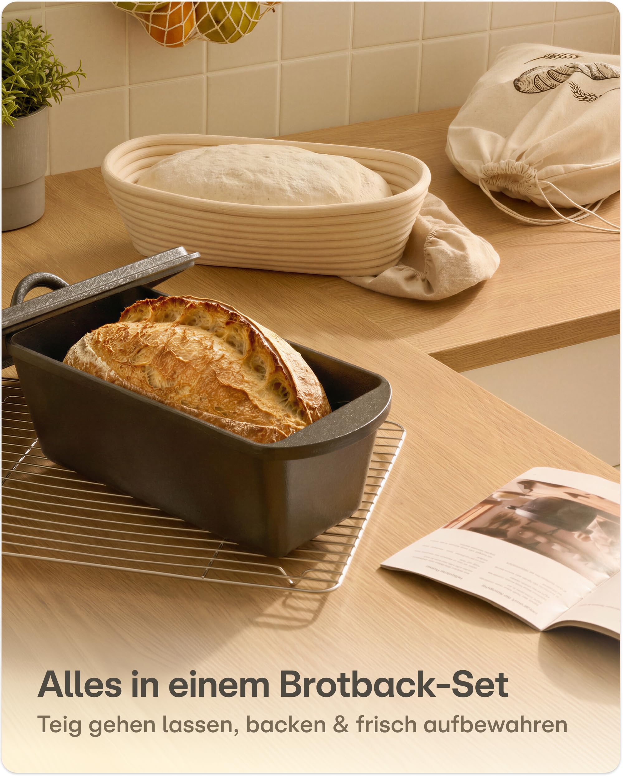 brot im gusseisentopf aufbewahren Praknu Gusseisen Topf Backen – Brotbackform – Dutch Oven mit Deckel Schaltung-21G-Tourney Champignons aufbewahren? | Swissmilk Gewicht:80g