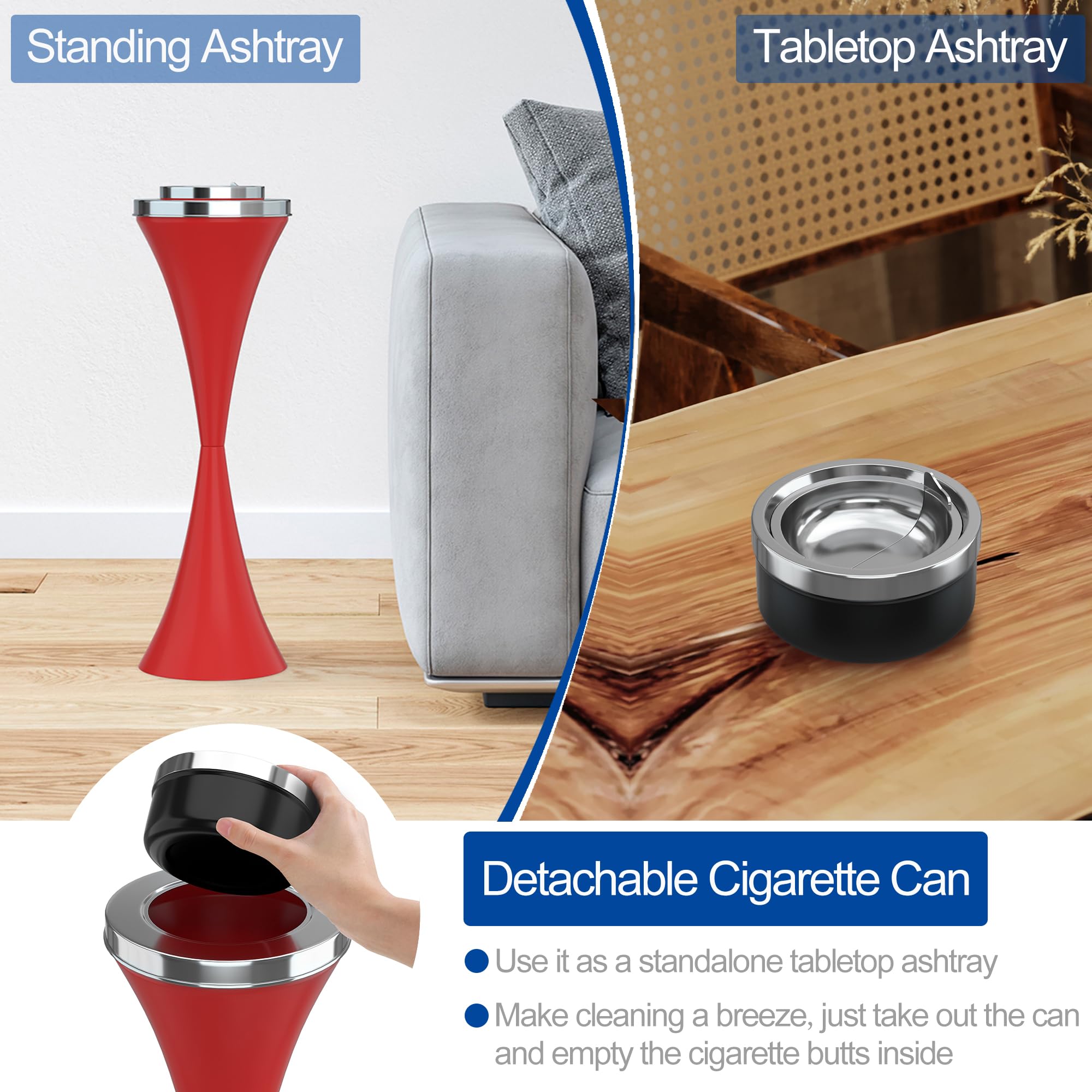 Amazon.com: RELIANCER Floor Standing Ashtray w/Detachable Cigar