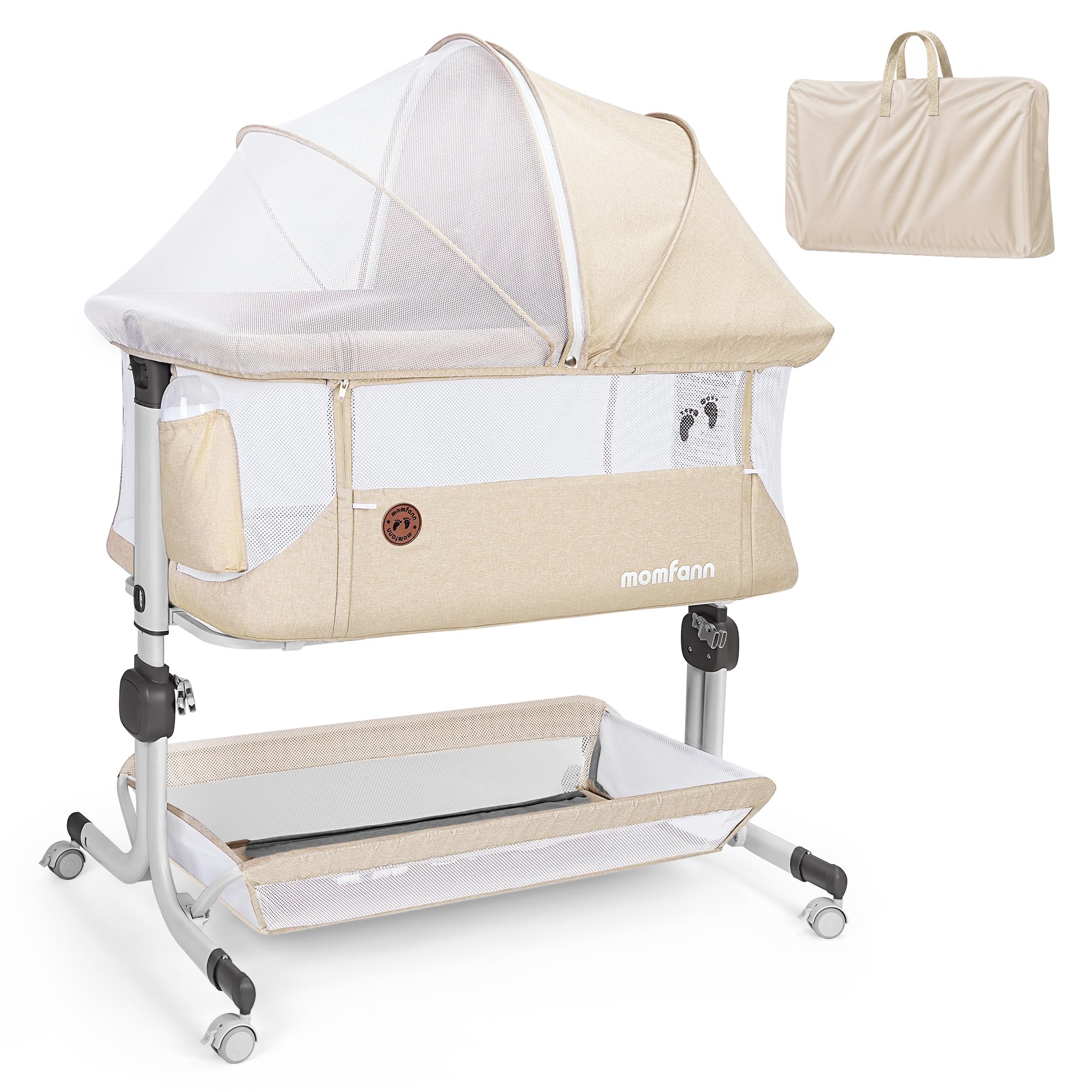 MOMFANN Baby Bassinet Bedside Sleeper