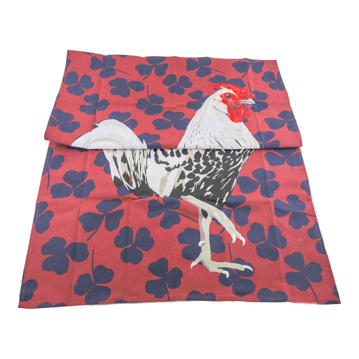 Leslie Gerry Rooster Design Tea Towel