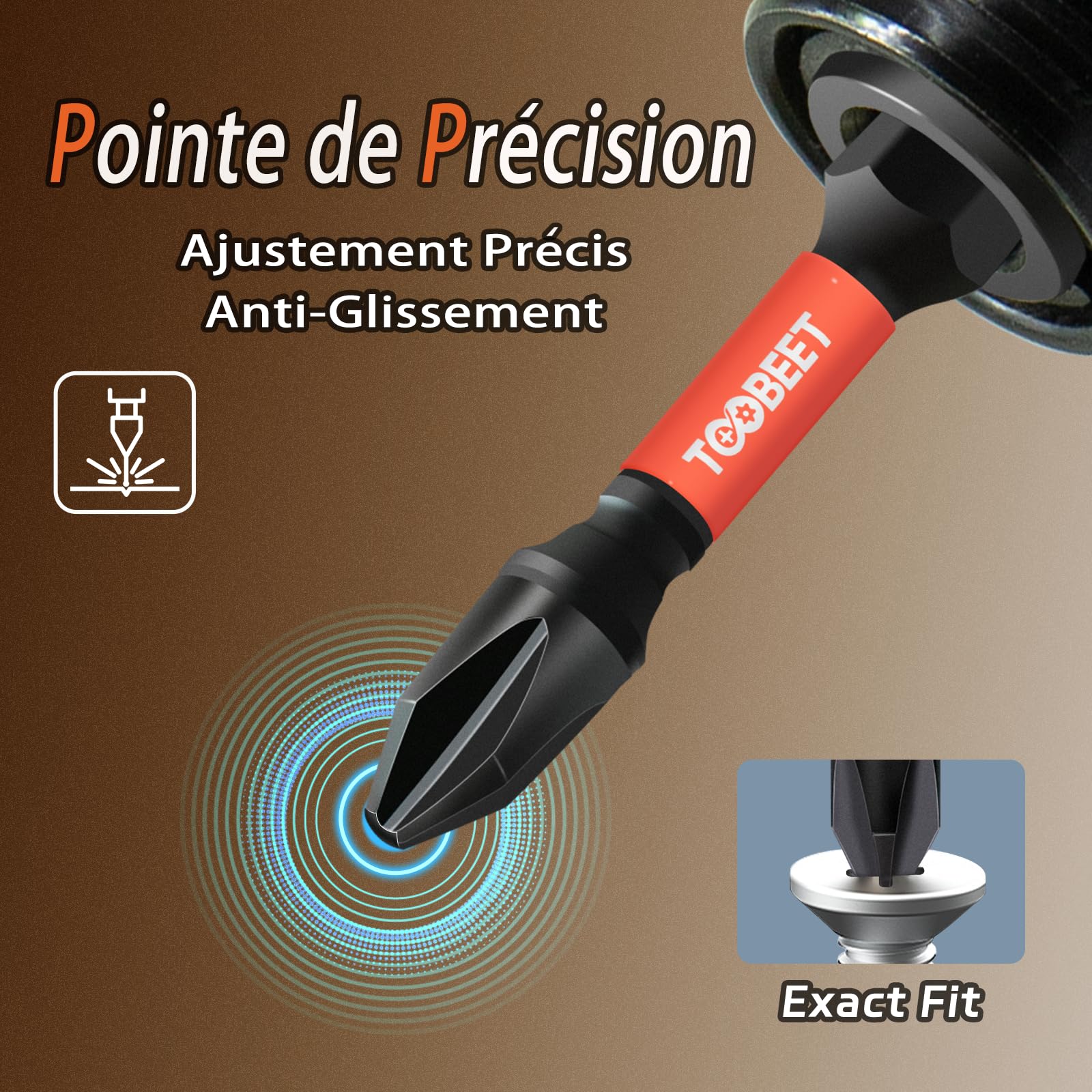 Jeu de 90 Embouts de Vissage Professionnels 50 mm (Torx, PH, PZ, Hex, Fente), Acier S2 Magnétique, Embouts pour Visseuse à Choc, Tige Hexagonale 1/4" avec Boîte de Rangement