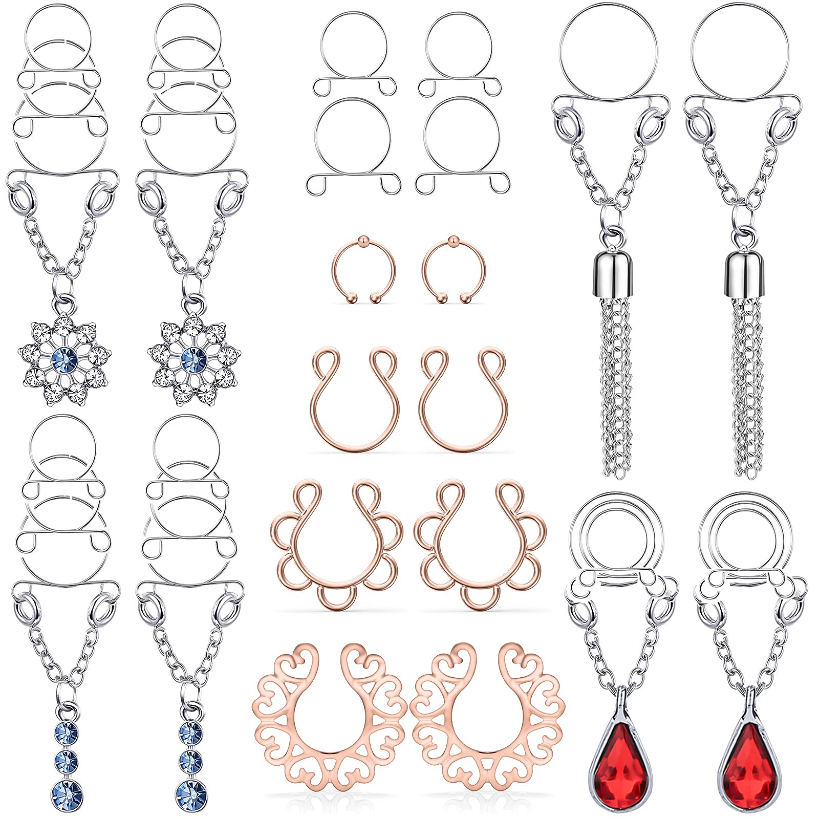 Buy Leiainely Fake Nipple Rings Fake Nipple Piercing Fake Nipple Ring