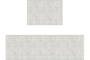 Antiqued Lattice NeverMove Kitchen Rugs - Bundle