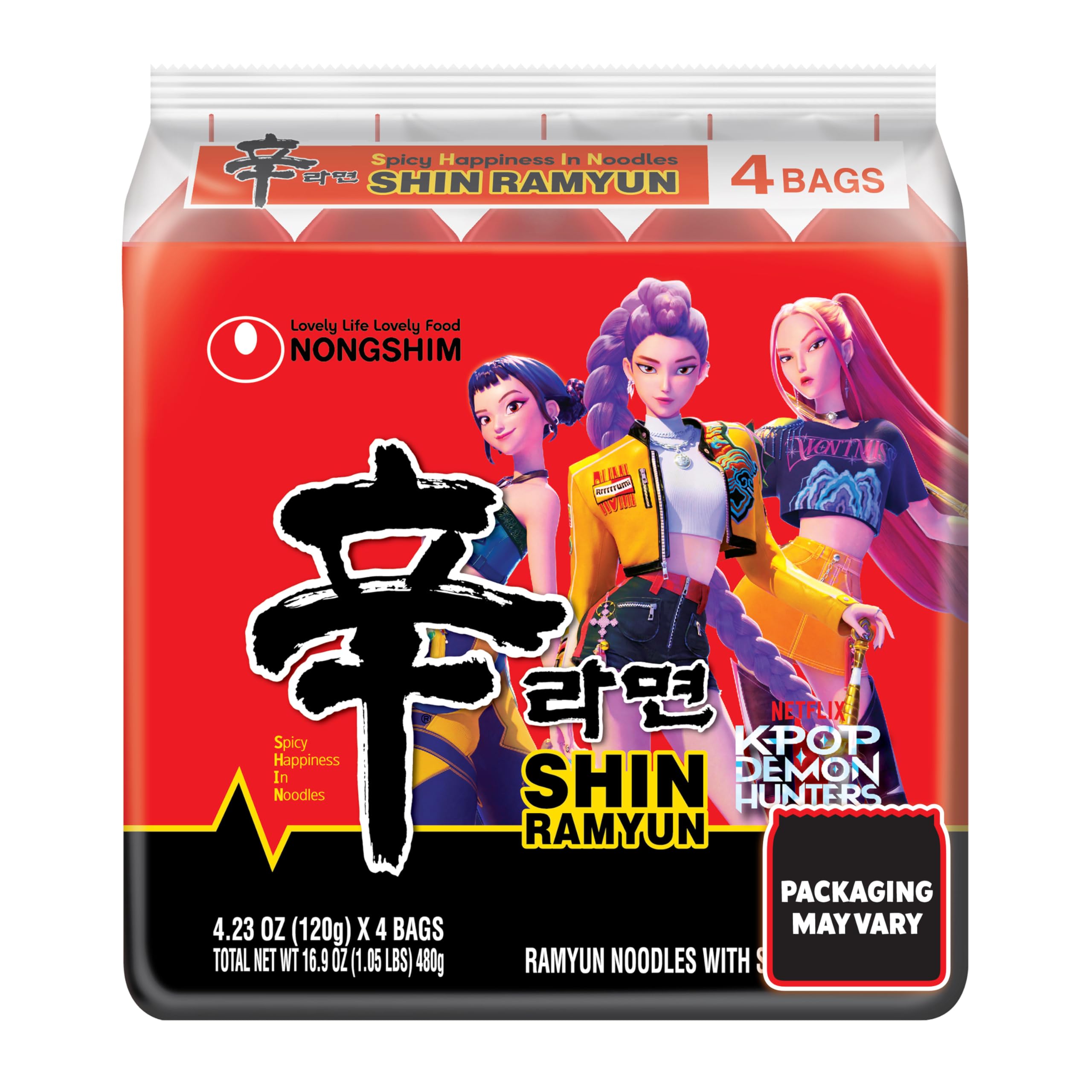 Nongshim Ramen Noodles, Gourmet Instant Ramen, Premium Microwavable Noodle Soup, Spicy Shin, Family Pack, 4.23 Ounce (Pack of 20): Spicy Noodle 4.23 Ounce (Pack of 16)