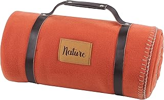 Stof - Plaid - Couverture Polaire Dawson - Terracotta - Taille 130 x 150 cm - Grand Plaid Doux et Chaud pour Canapé ou Chambre - Jeté de Lit - Idéal pour Maison et Pique-Nique