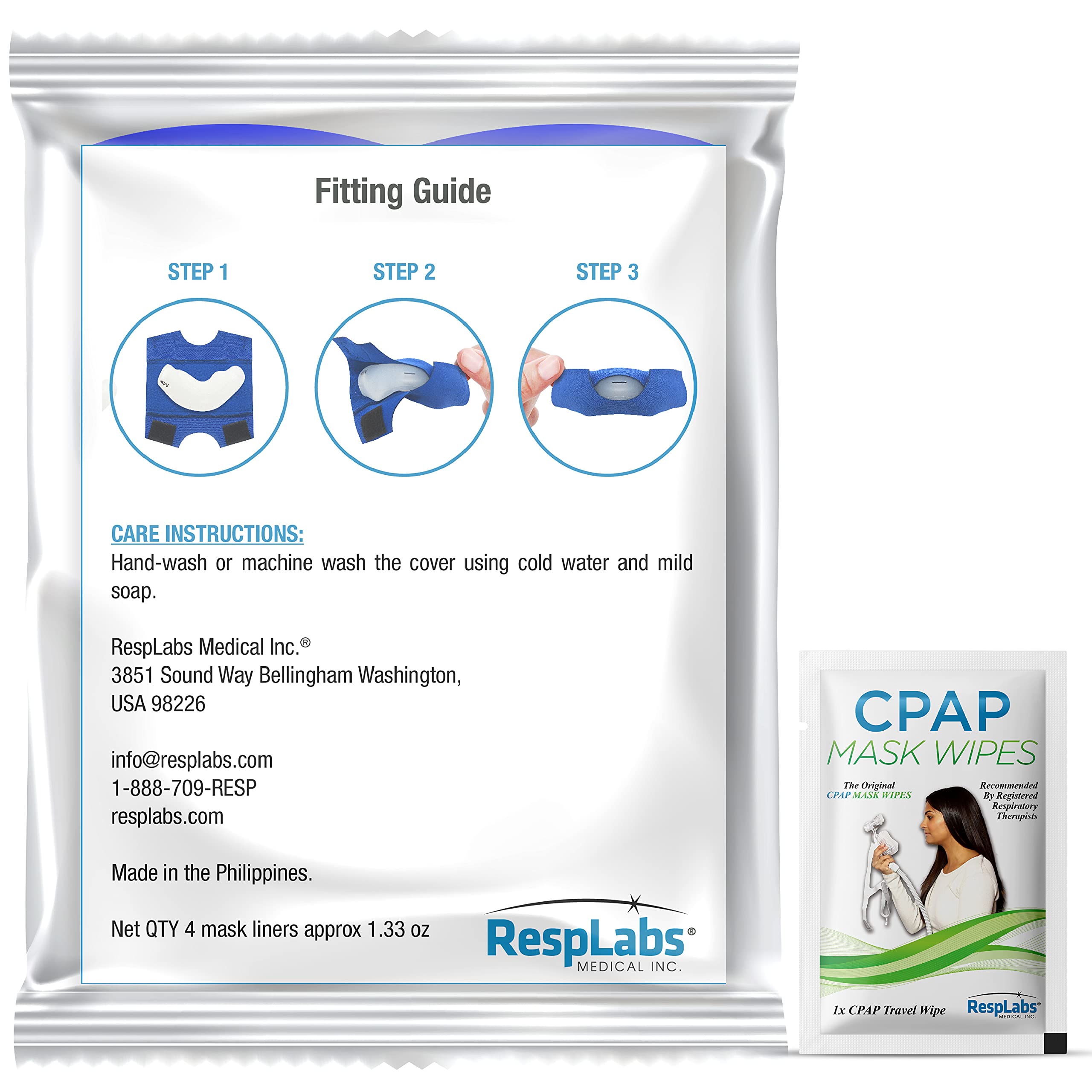 resplabs CPAP Mask Liners Compatible with Philips Respironics