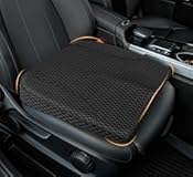 kingphenix Premium Car Seat Cushion, Memory Foam Driver Seat Cushion to Improve Driving View- Coccyx & Lower Back Pain Relief - Seat Cushion for Car, Truck, Office Chair (4D Mesh Black)