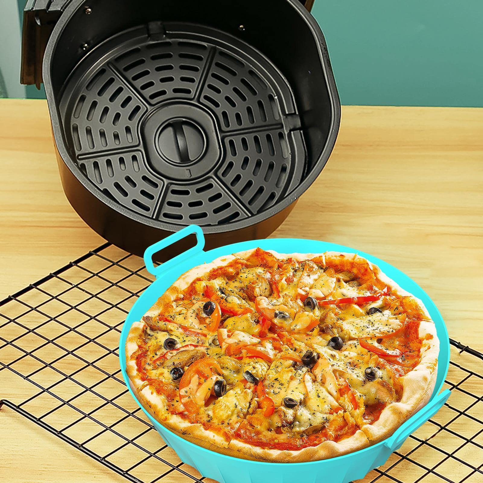 Volkoren pizza met gegrilde groenten - Hart in Shape