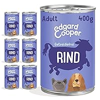 Edgard & Cooper Cibo umido per cani (manzo, 400 g x 6)