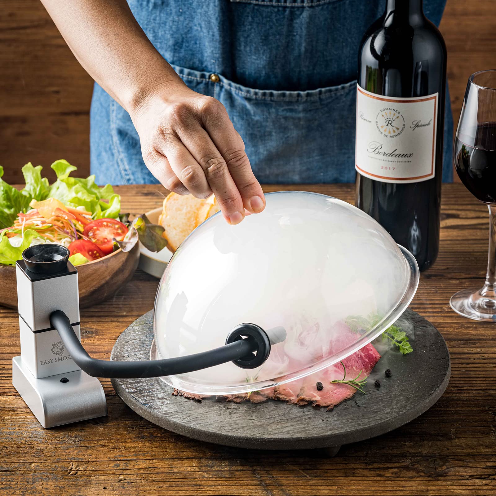 7*3様 新品　冷燻専用燻製器IBUSIST＆8インチの燻製ドーム（ふた）付＆燻 IBUSIST燻製機セット イブシスト