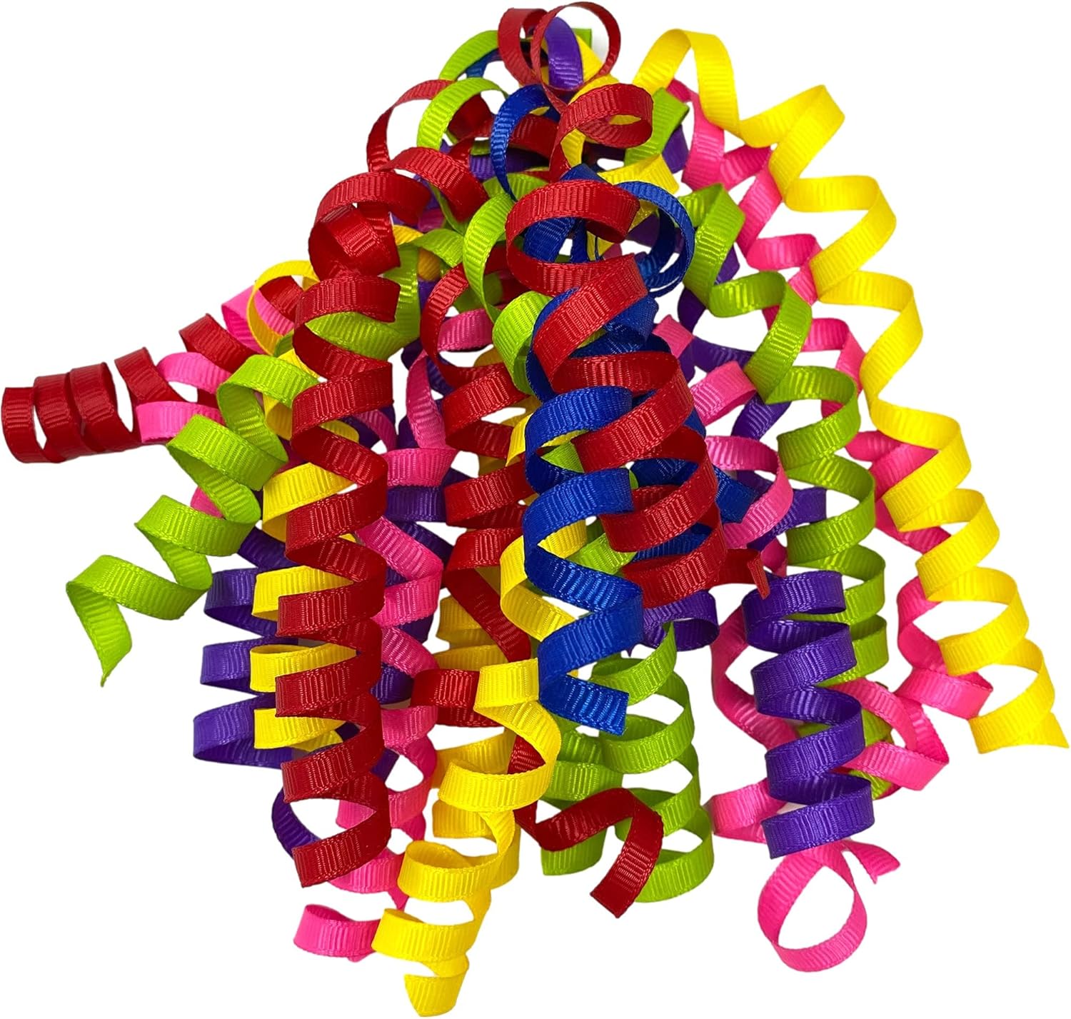 JILLSON & ROBERTS Self-Adhesive Colorful Assorted Curly Bows Gift Wrap Accessory, 6-Count, Bright Mix - Image 2