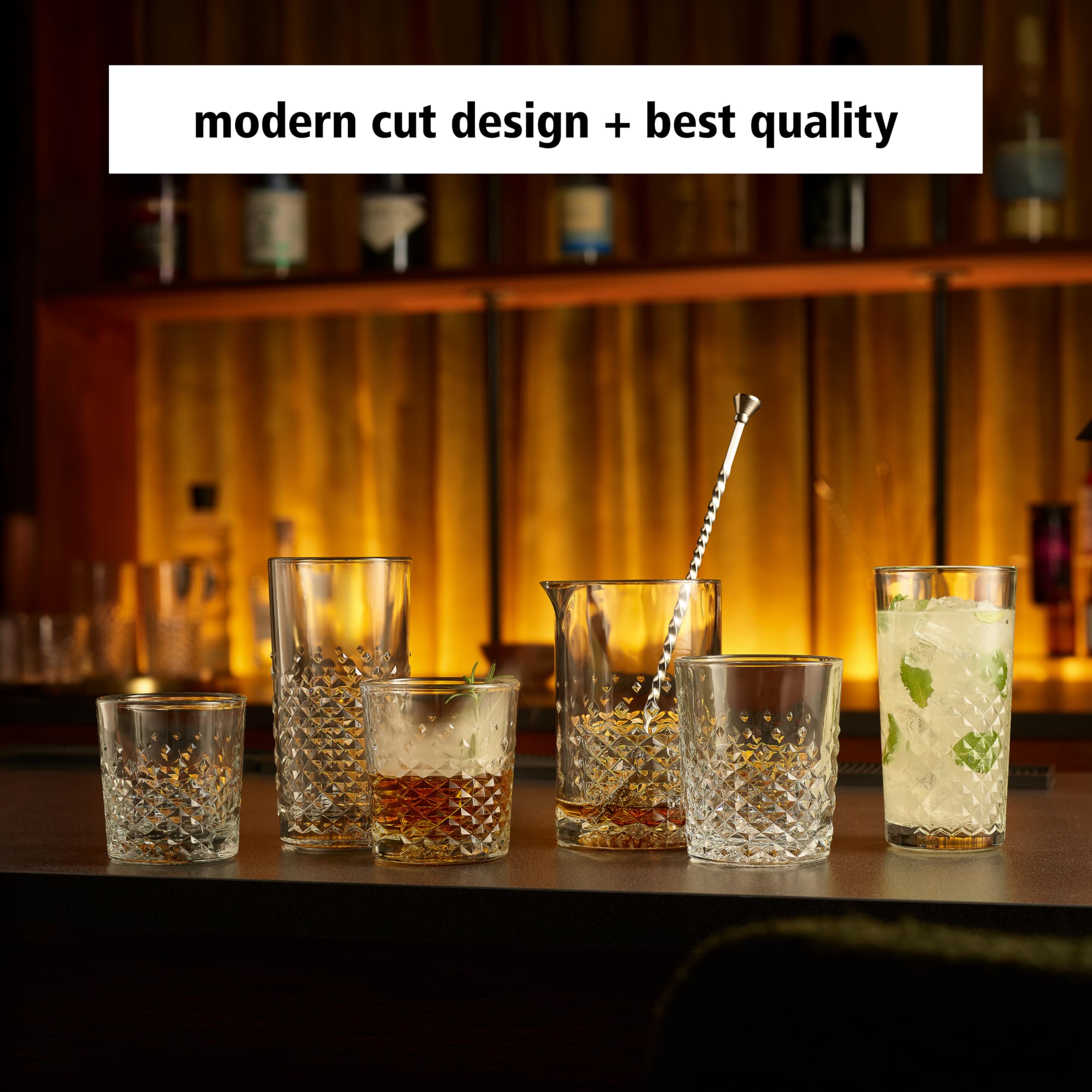 Libbey Ocular 12er Set Longdring/Cocktail Glas mit 473 ml, 70309