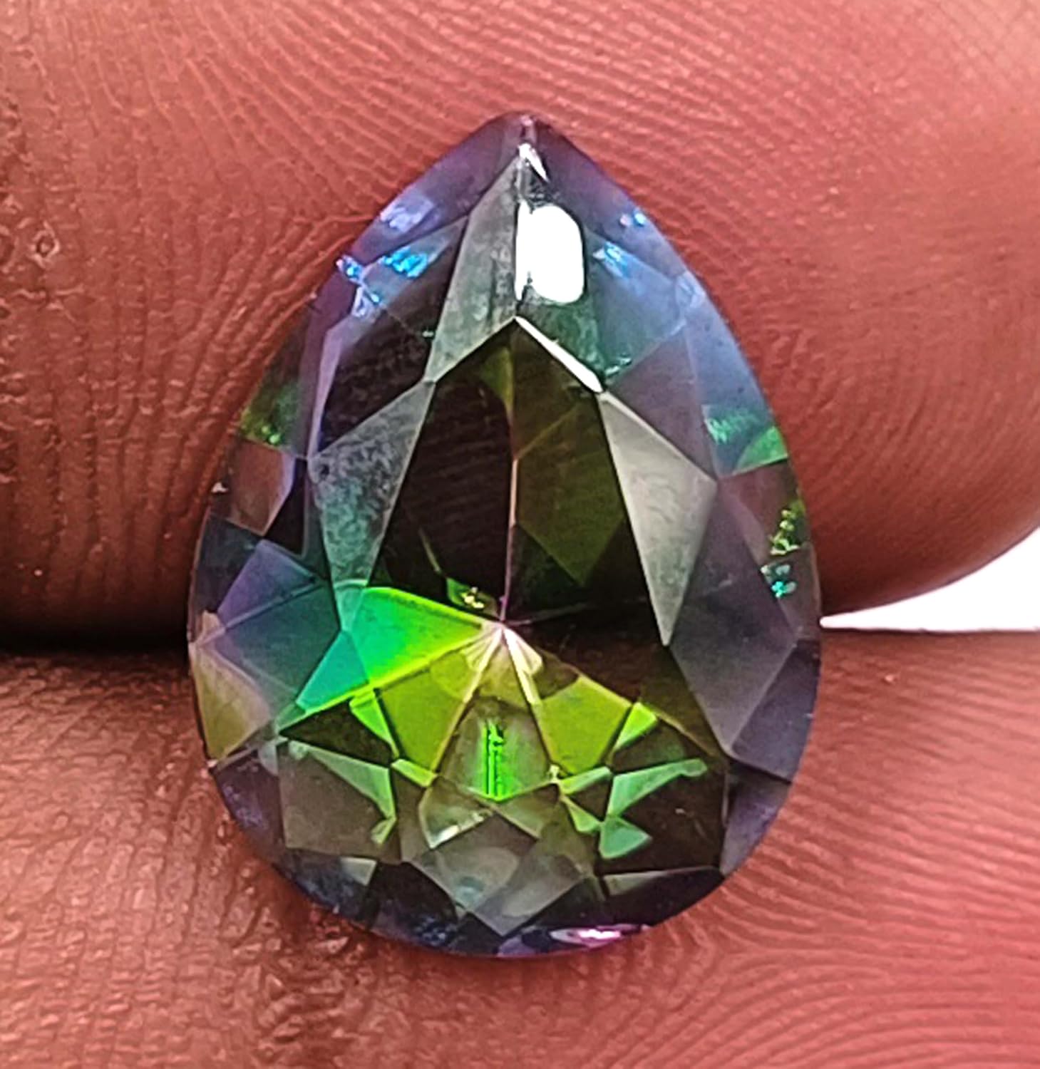 Generic Globalgems Alexandrite Natural Bi Color 4.95 Carat Certified Loose Gemstone Faceted Pear Cut Gemtone from Russian Gemstone Set For Jewelry Making Stone, 15mmx11mmx05mm