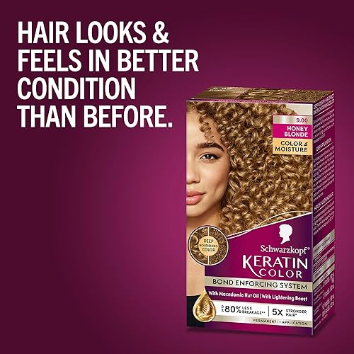 Miniatura 7 de Schwarzkopf Crema permanente de color queratina color y humedad color rubio miel 900