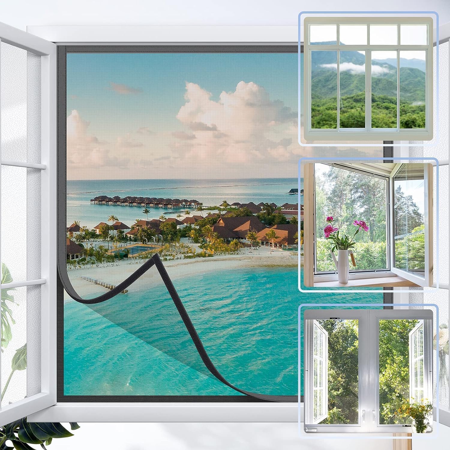 80 x 90 cm Insect Screen Window Screen Door Insect Screen Mesh Keep Insects Out