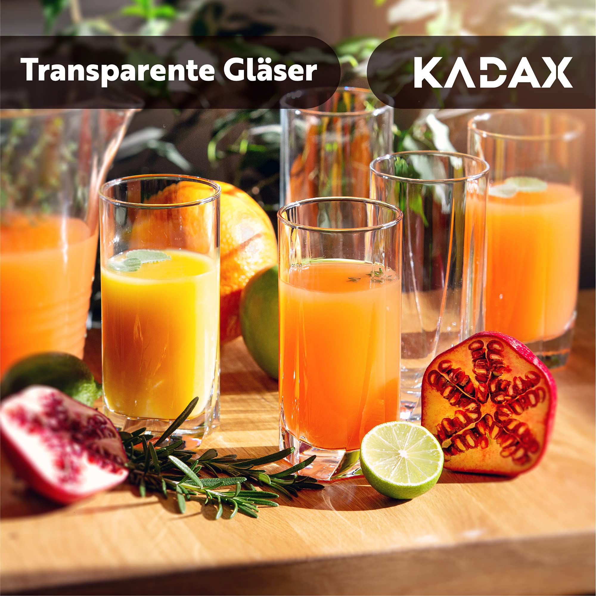 KADAX Verres à eau en verre de qualité supérieure, passent au lave-vaisselle, verres à boissons cannelés pour eau, jus, boissons ou whisky (6 x 330 ml, bas KADAX Verres à eau en verre de qualité supérieure, passent au lave-vaisselle, verres à boissons cannelés pour eau, jus, boissons ou whisky (6 x 330 ml, bas