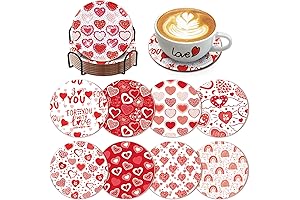 8 PCS Valentine's Day Diamond Art Coasters