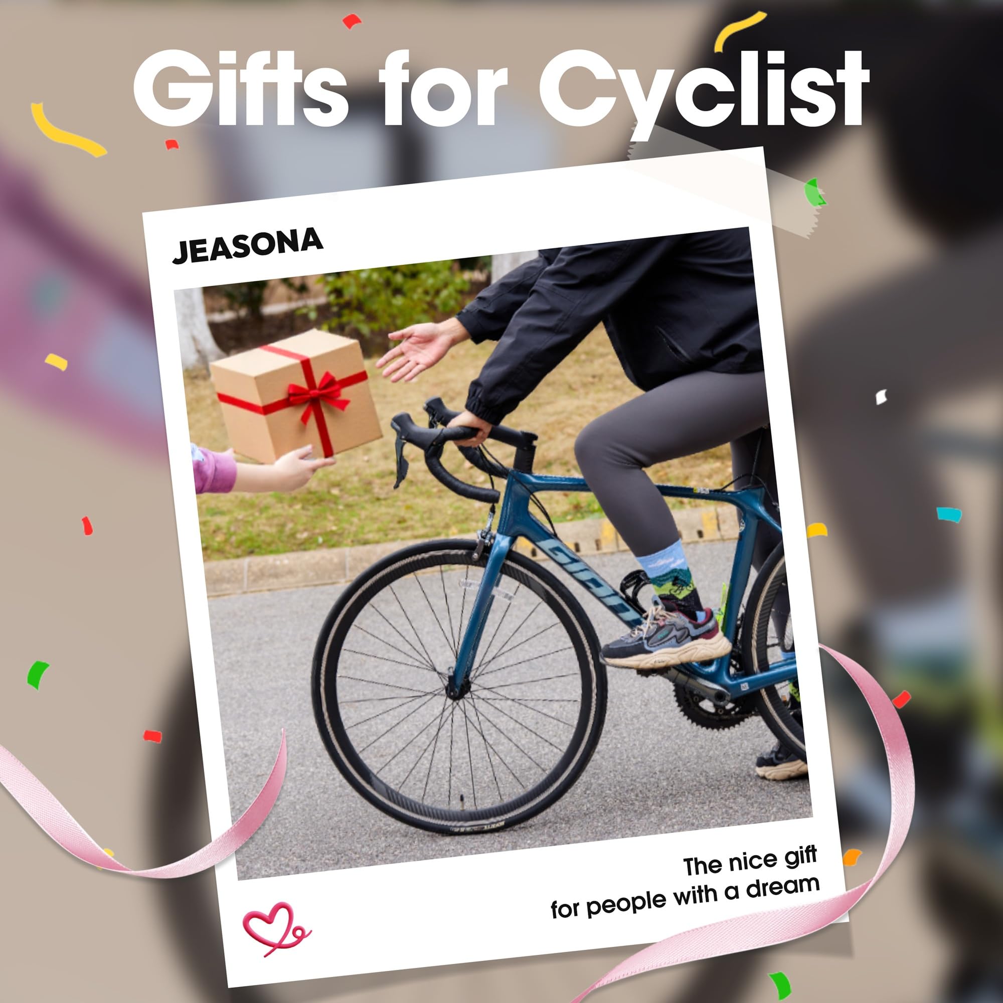 Jeasona Athletic Socks Men Running Cycling Gifts for Runners Riders Sports Gear Accessories