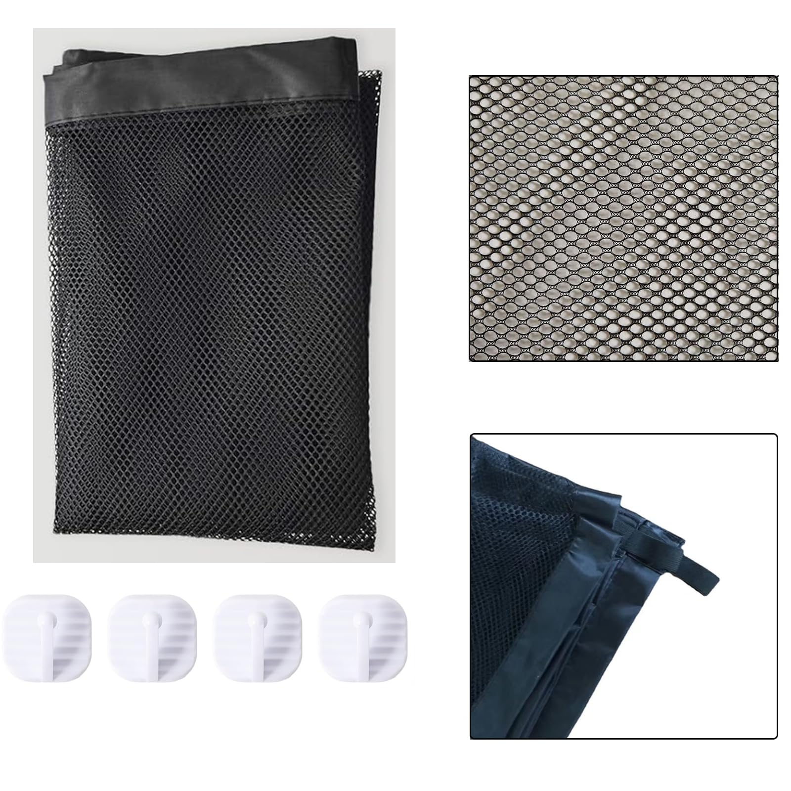 Baby Gates for Dogs Retractable Stair Gate for Dogs Pet Gate with Durable Mesh and Hook Design - Image 3
