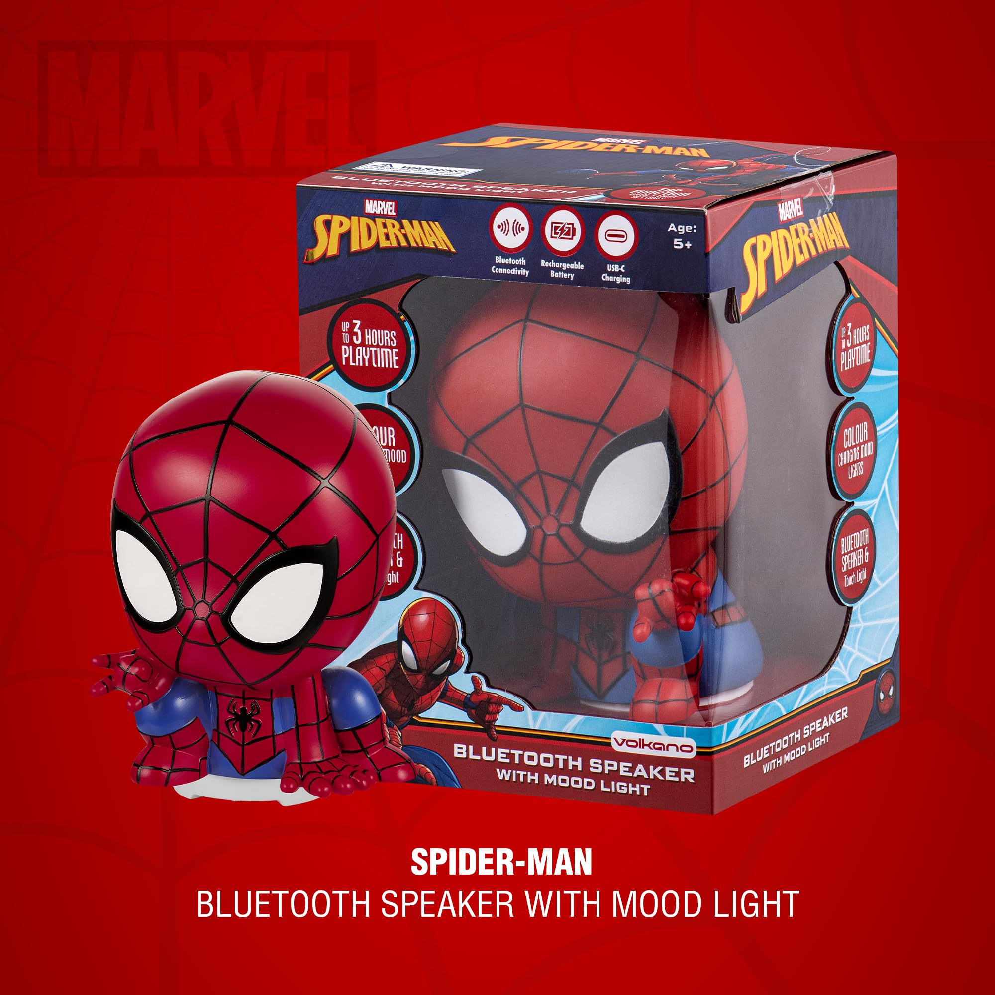 Marvel Spider-Man Touch Light with Bluetooth Speaker : Amazon.co