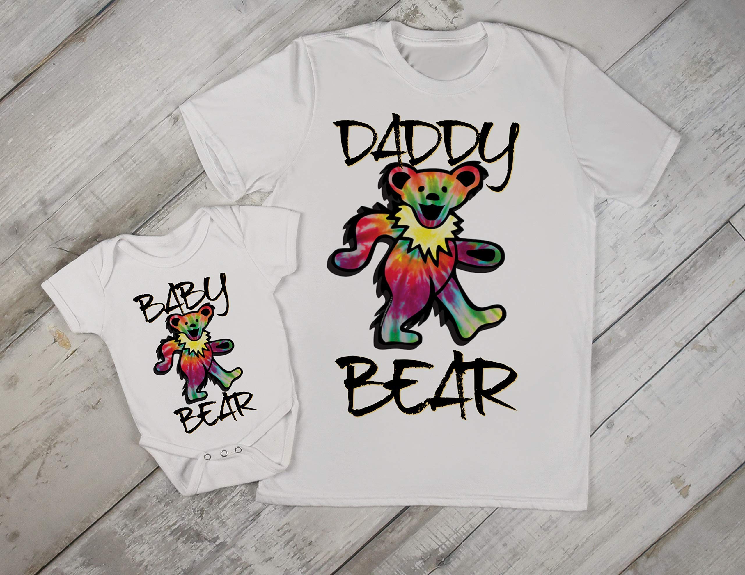Tie Dye Dancing Bear Daddy Dad And Baby Matching Set Desertcart