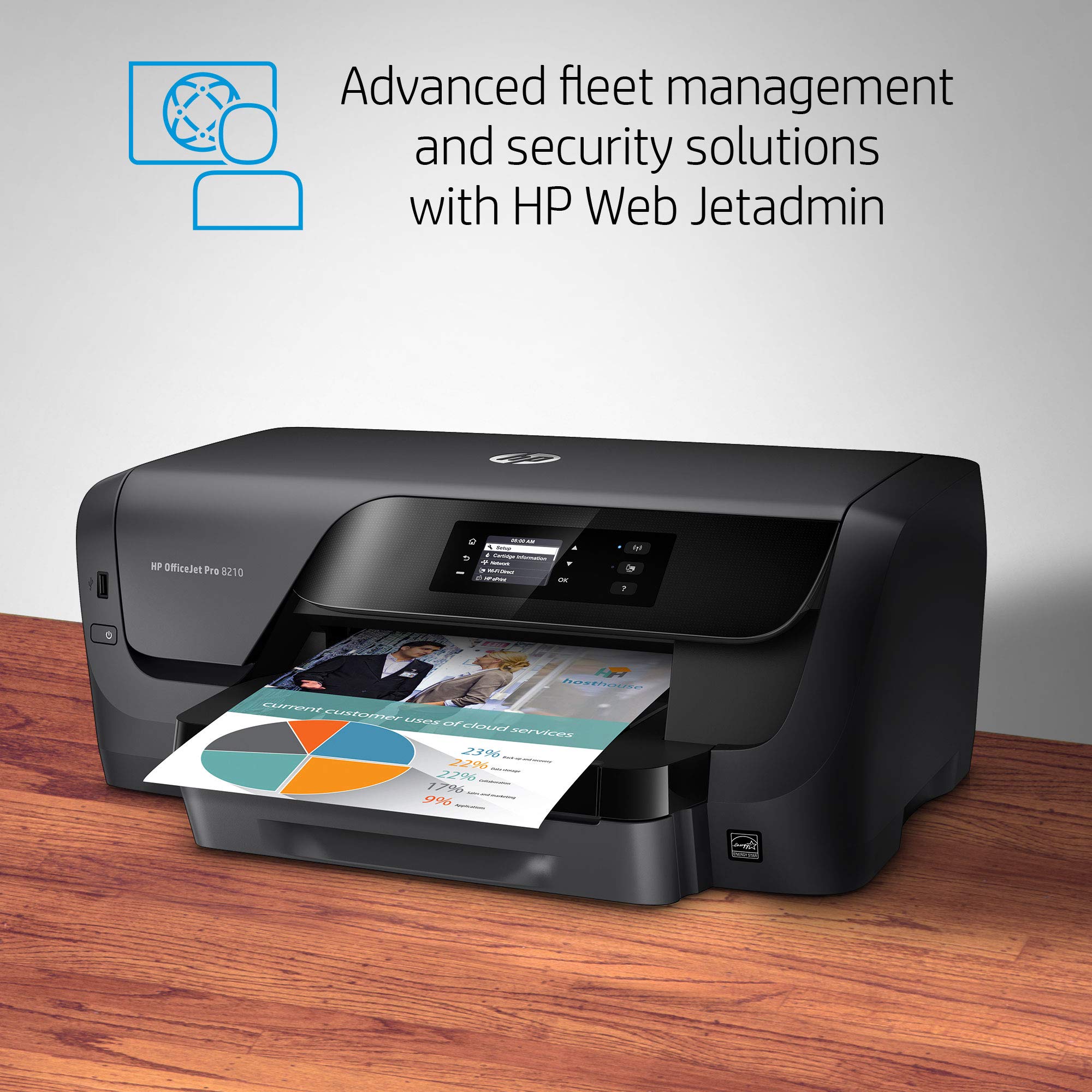 HP OfficeJet Pro 8210 Wireless Color Printer, HP Instant Ink or Amazon