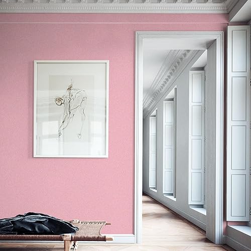 Miniatura 4 de Decoroom Papel tapiz rosa brillante para despegar y pegar, papel adhesivo rosa para encimeras, impermeable, papel de pared decorativo autoadhesivo