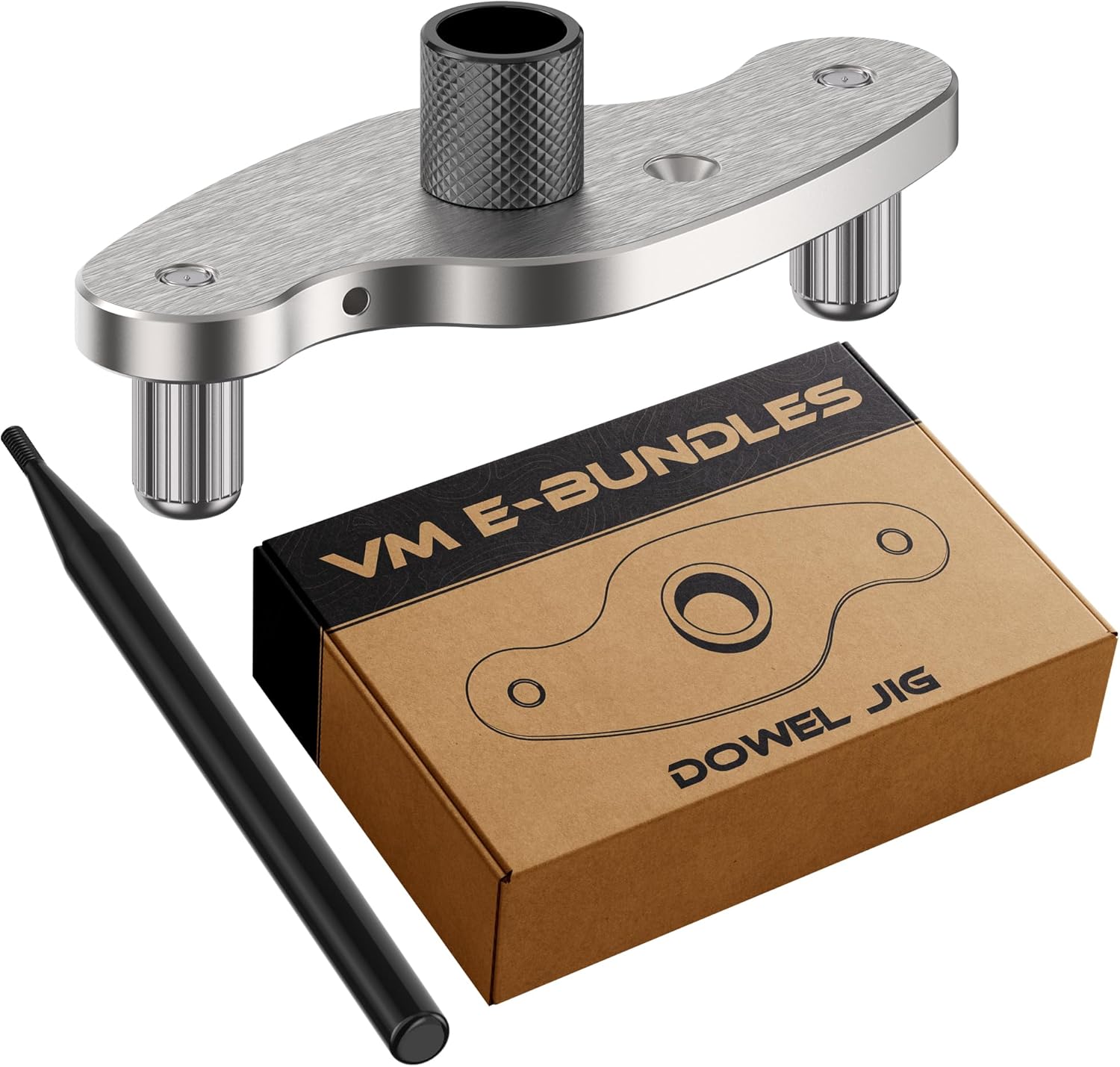 Dowel Jig Kit, Self Centering, Straight Hole Drill Guide for Installing